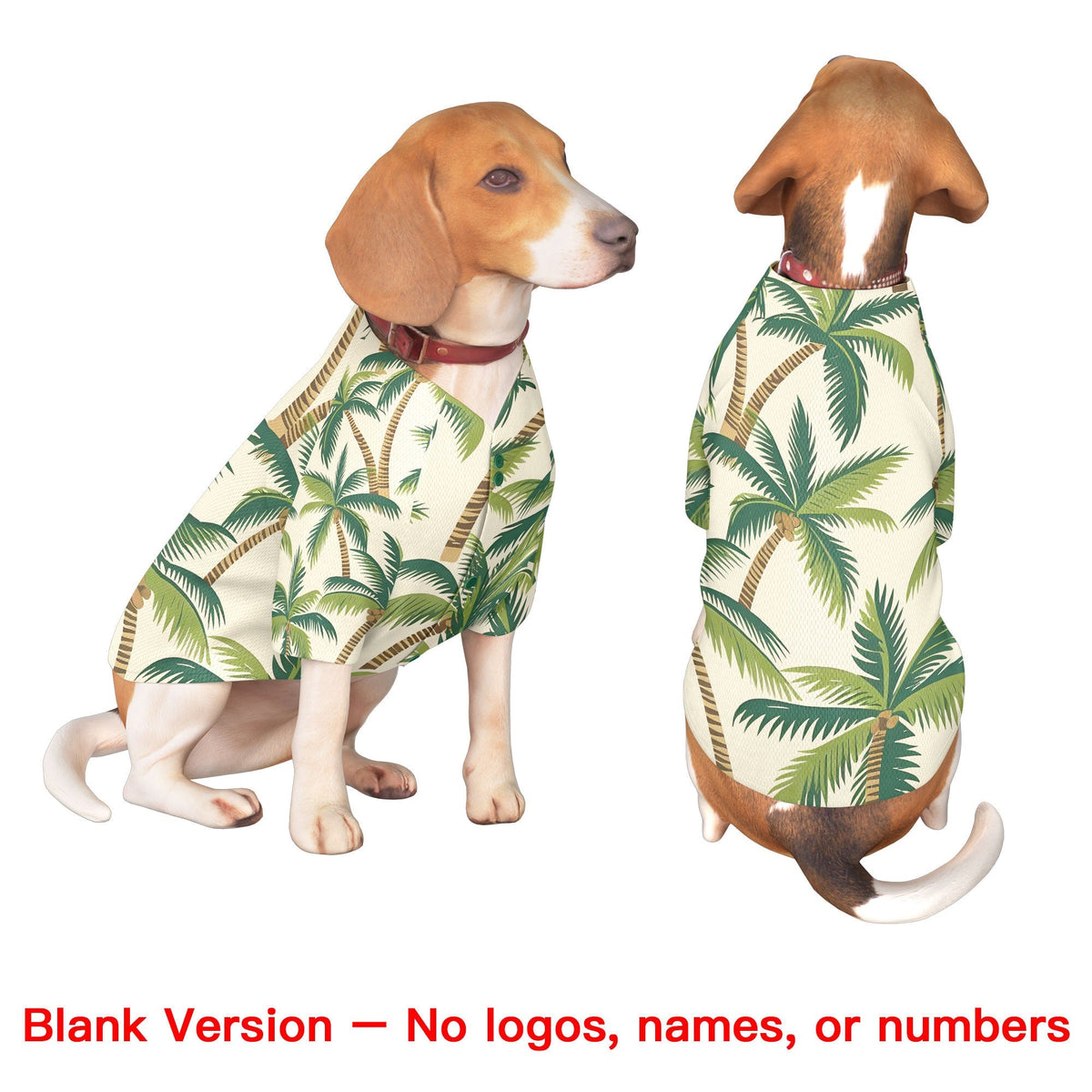 Custom Royal Blue White Hawaiian Style Graffiti Pattern Dog Jersey| KXKSHOP
