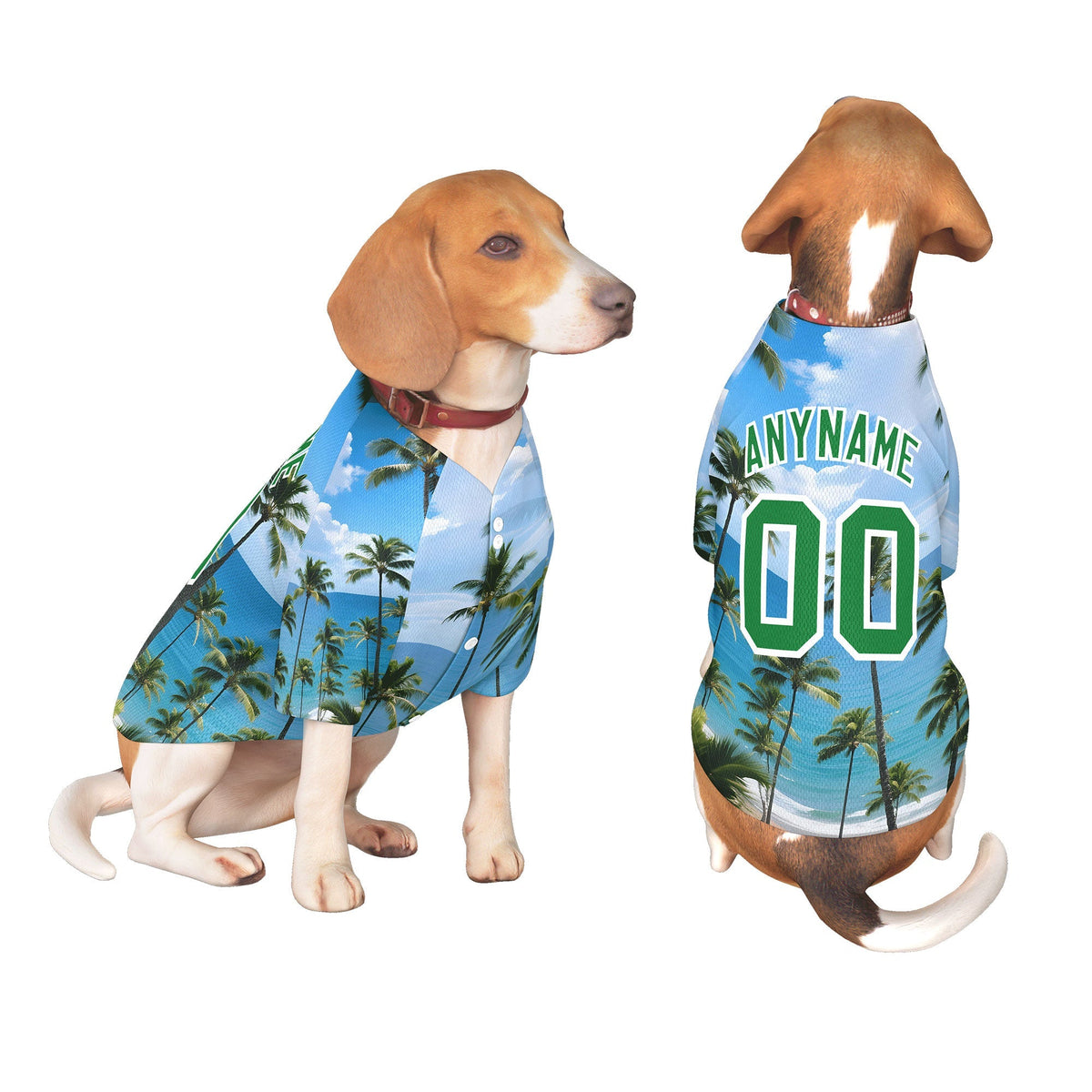 Custom Black White Hawaiian Style Graffiti Pattern Dog Jersey| KXKSHOP