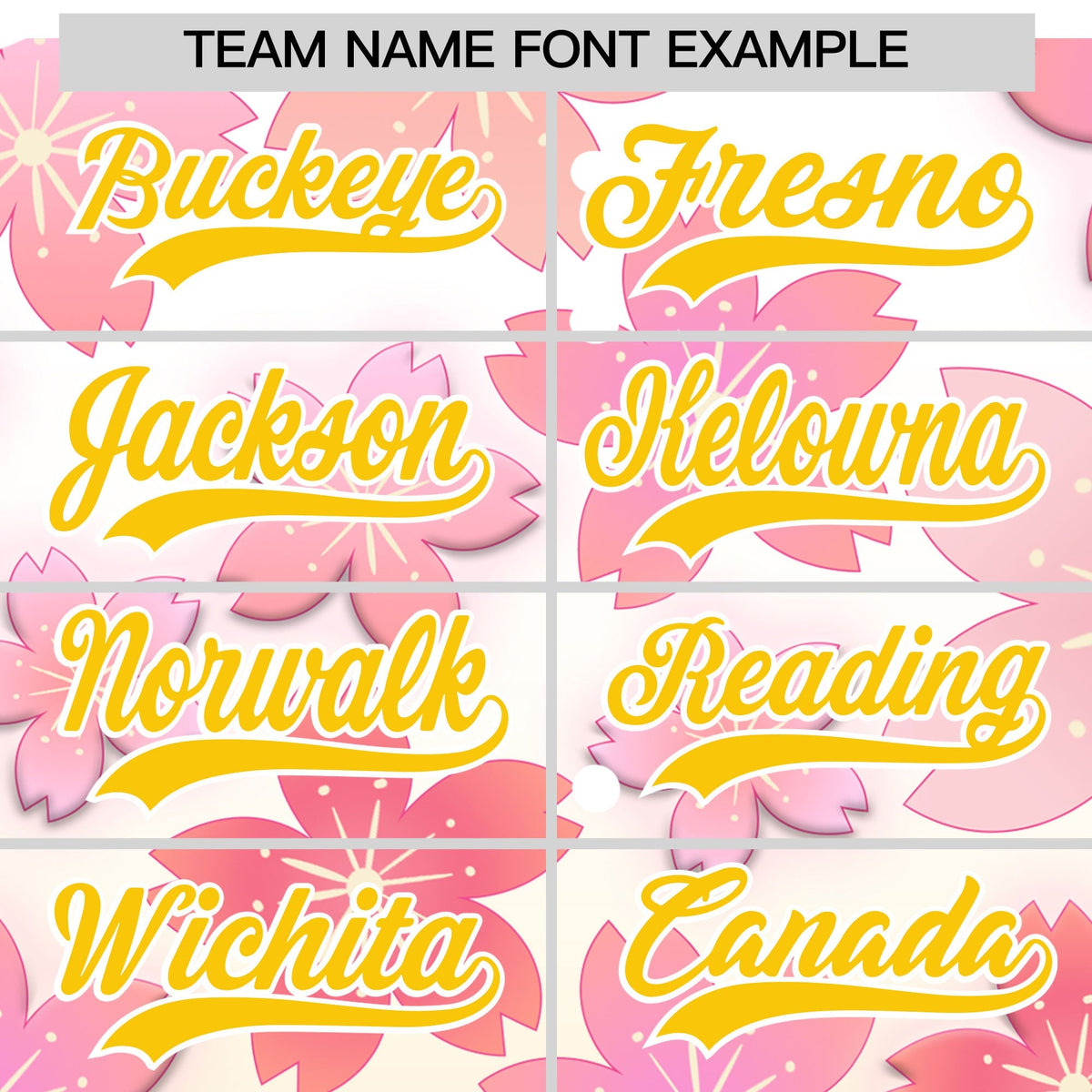 Custom Hooded Baseball Jersey | Pink Gold Cherry Blossom Personalized Name &amp; Number Sport Jersey