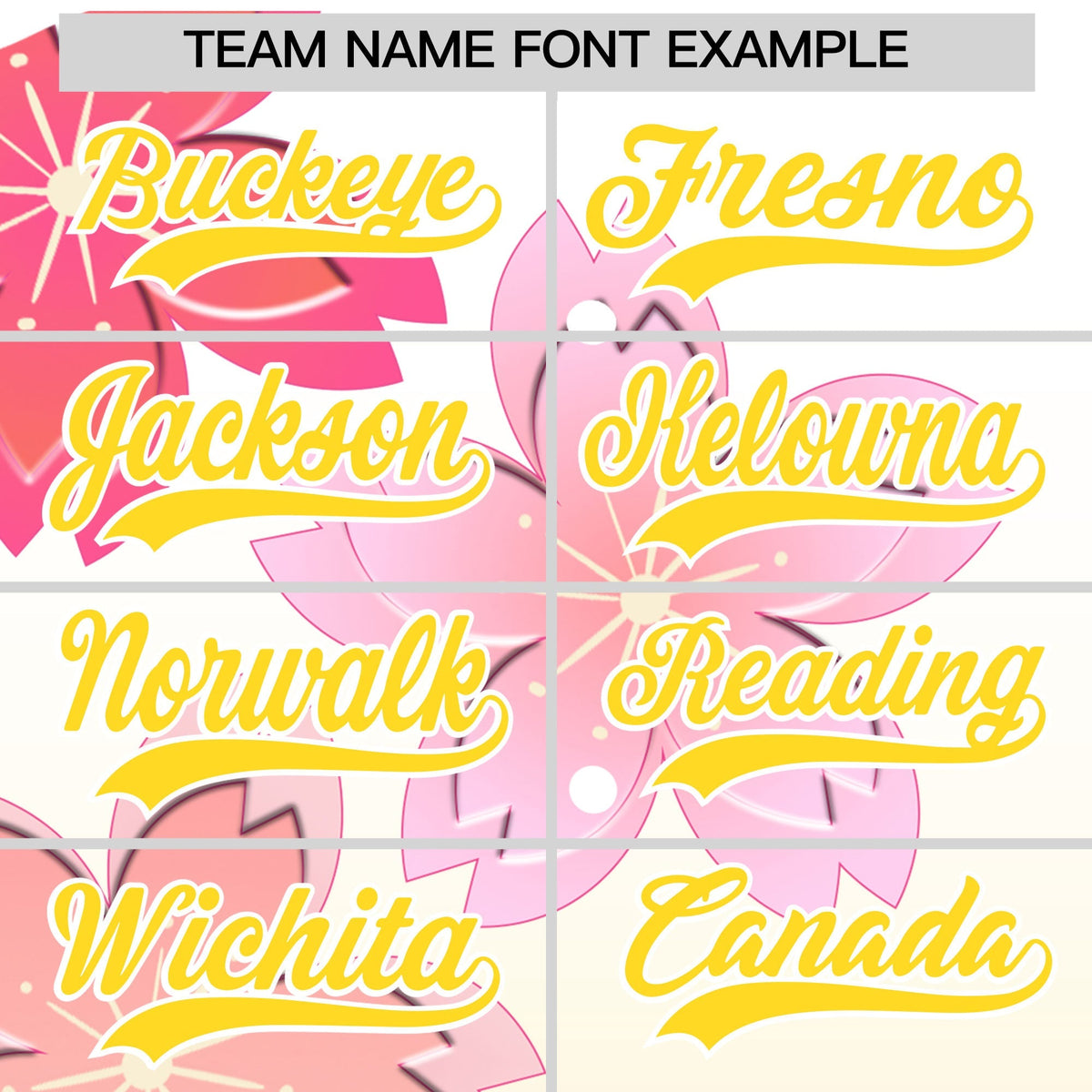 Custom Hooded Baseball Jersey | Pink Gold Cherry Blossom Personalized Name &amp; Number Sport Jersey