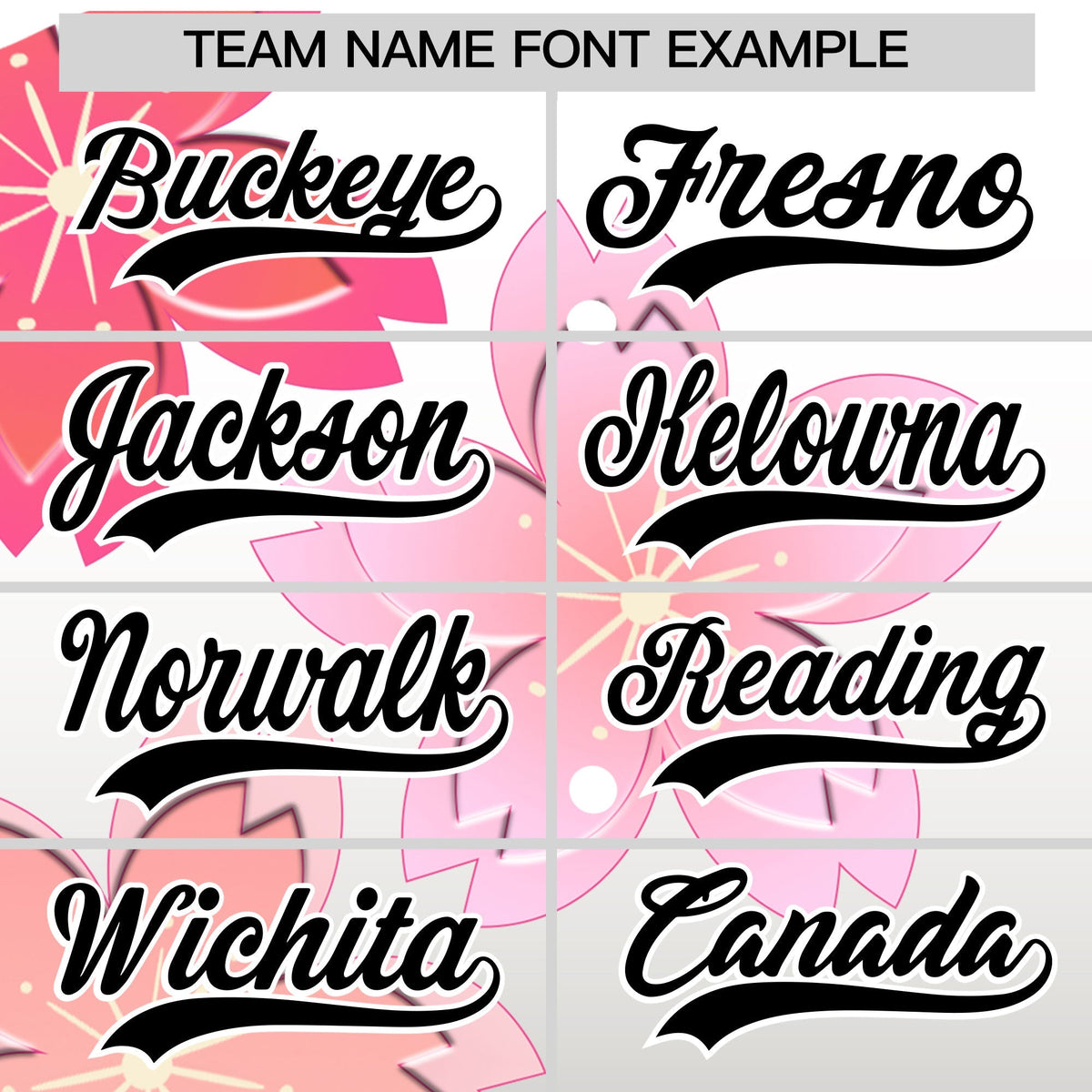 Custom Hooded Baseball Jersey | Pink Black Cherry Blossom Moisture-Wicking Jersey for Men &amp; Women