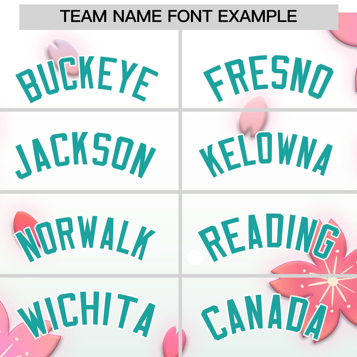Custom Hooded Baseball Jersey | Pink Aqua Cherry Blossom Personalized Name &amp; Number Sport Jersey