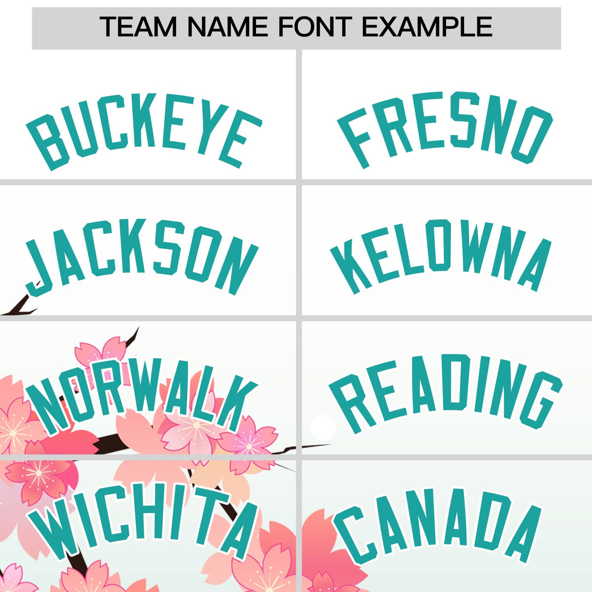 Custom Hooded Baseball Jersey | Pink Aqua Cherry Blossom Personalized Name &amp; Number Sport Jersey