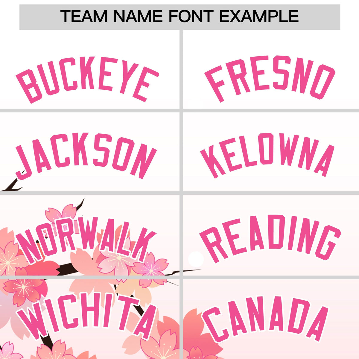 Custom Hooded Baseball Jersey | Pink White Cherry Blossom Personalized Name &amp; Number Sport Jersey