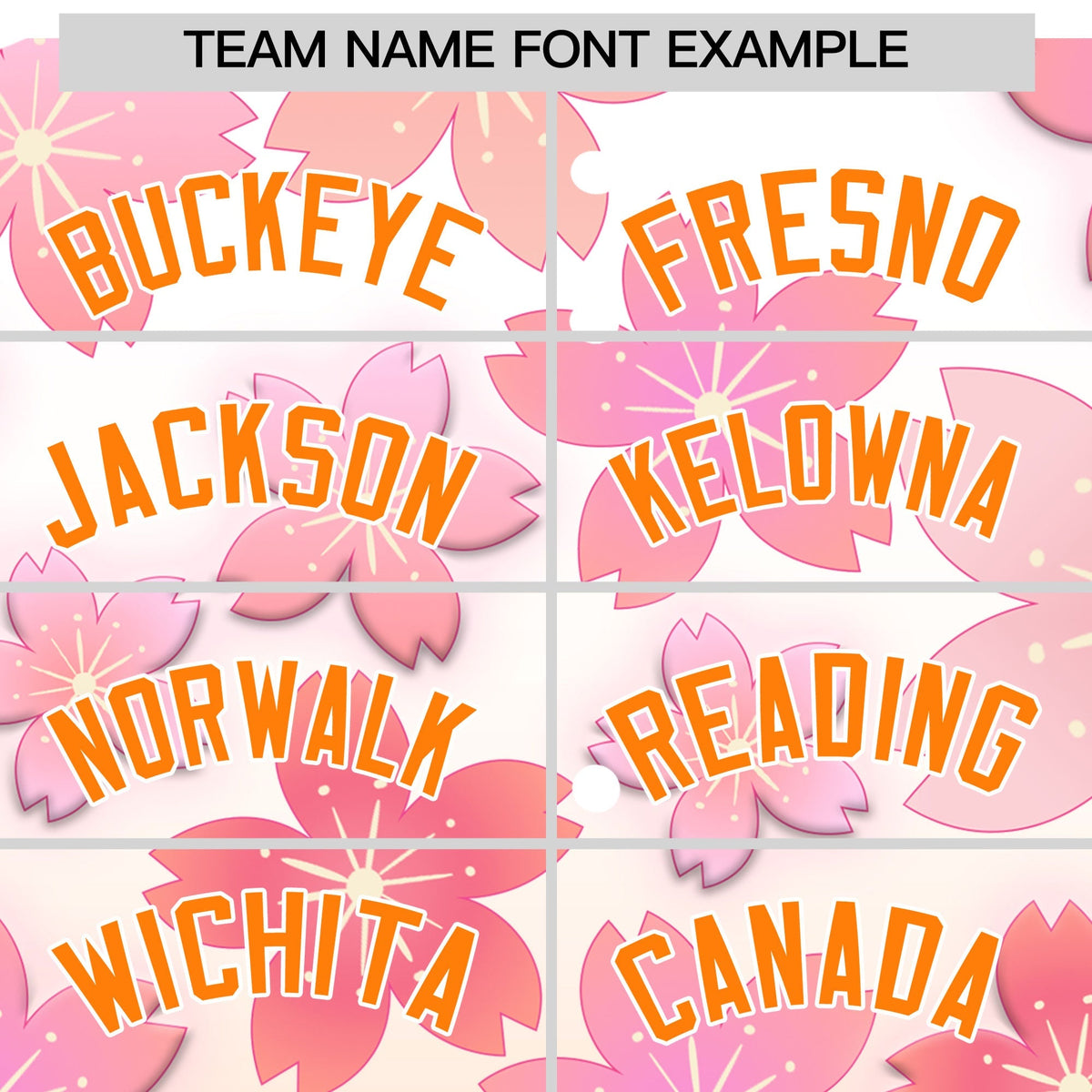 Custom Hooded Baseball Jersey | Pink Orange Cherry Blossom Moisture-Wicking Jersey for Men &amp; Women