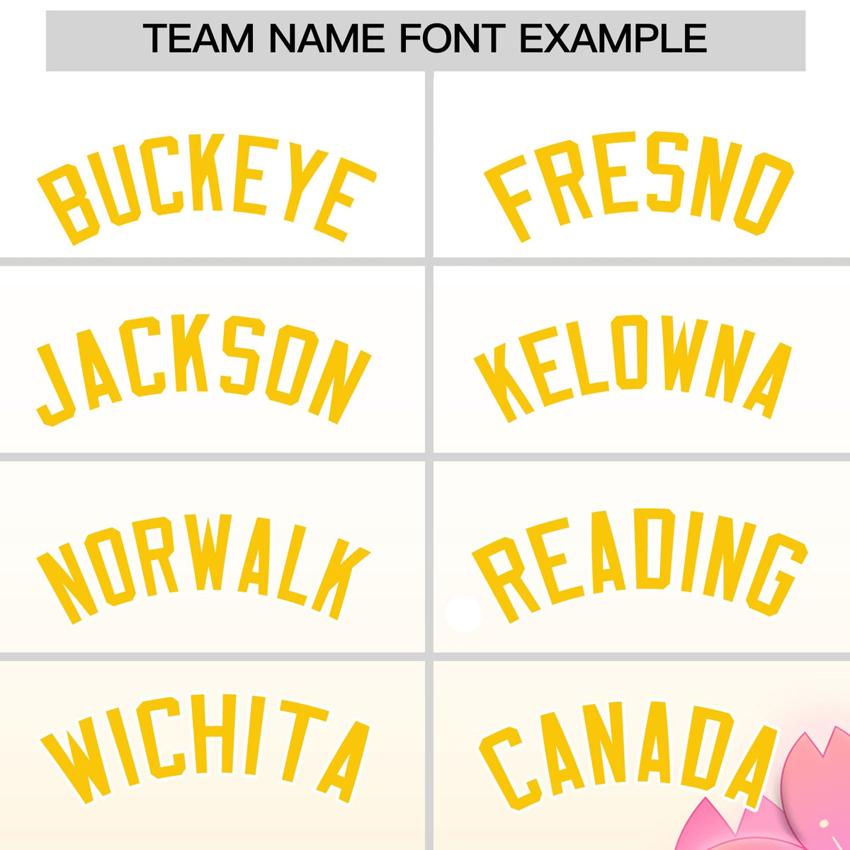 Custom Hooded Baseball Jersey | Gold White Cherry Blossom Personalized Name & Number Sport Jersey