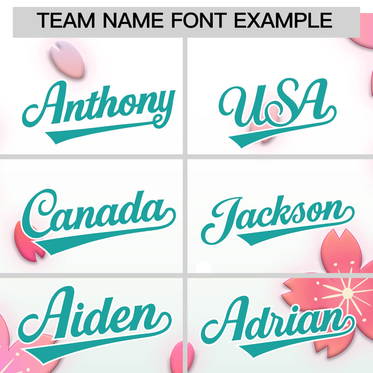 Custom Hooded Baseball Jersey | Pink Aqua Cherry Blossom Personalized Name &amp; Number Sport Jersey
