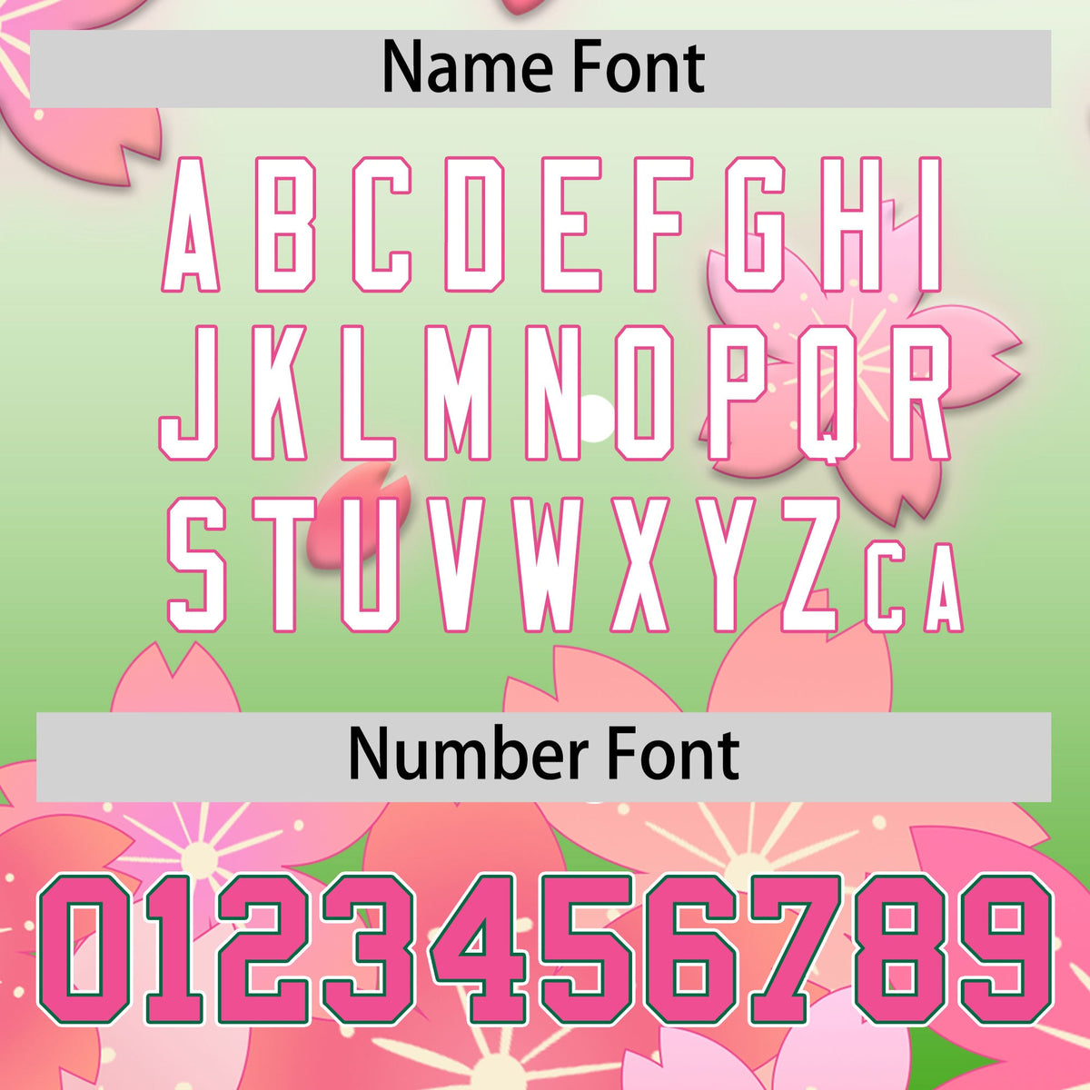 Custom Hooded Baseball Jersey | Pink Light Green Cherry Blossom Personalized Name &amp; Number Sport Jersey
