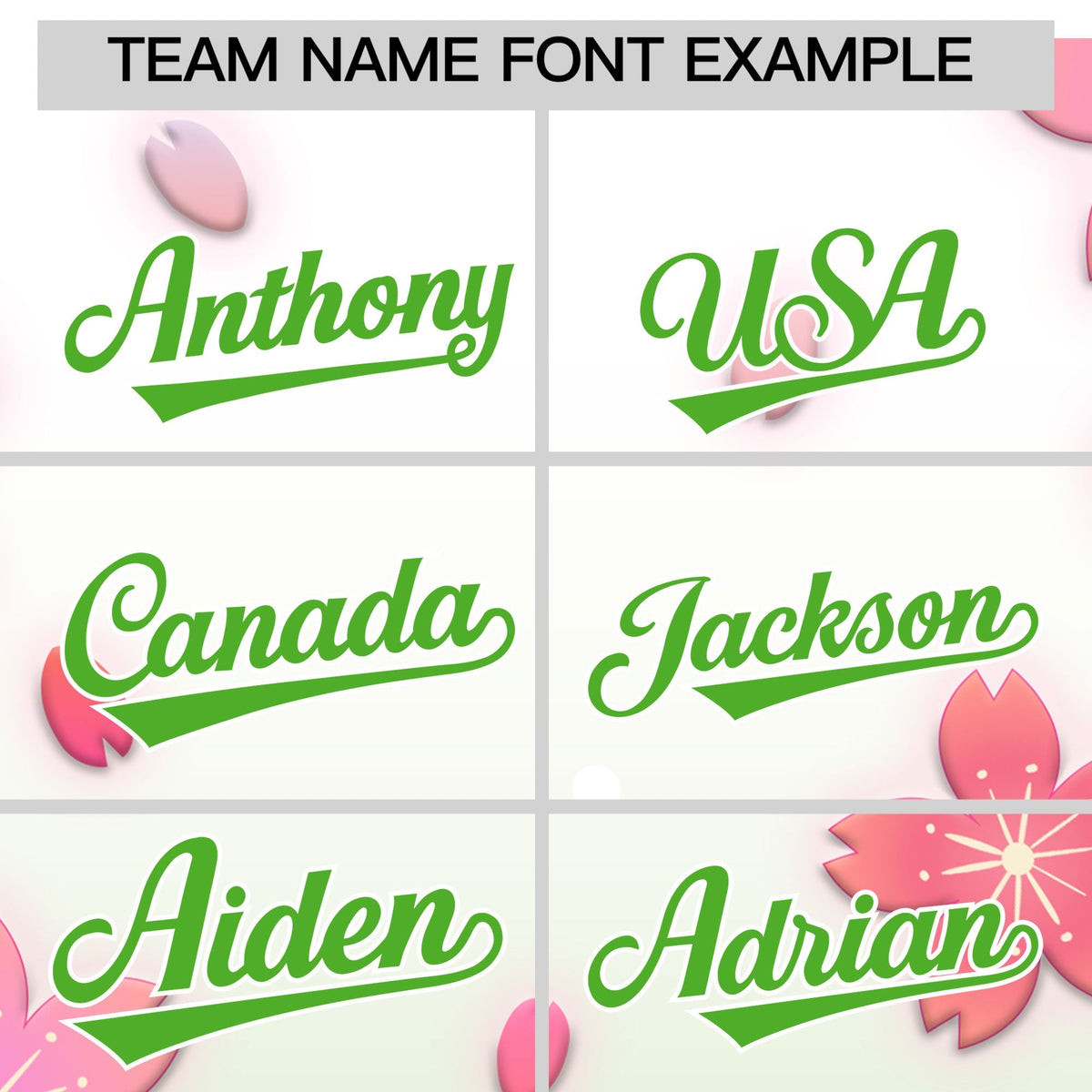 Custom Hooded Baseball Jersey | Pink Light Green Cherry Blossom Personalized Name &amp; Number Sport Jersey