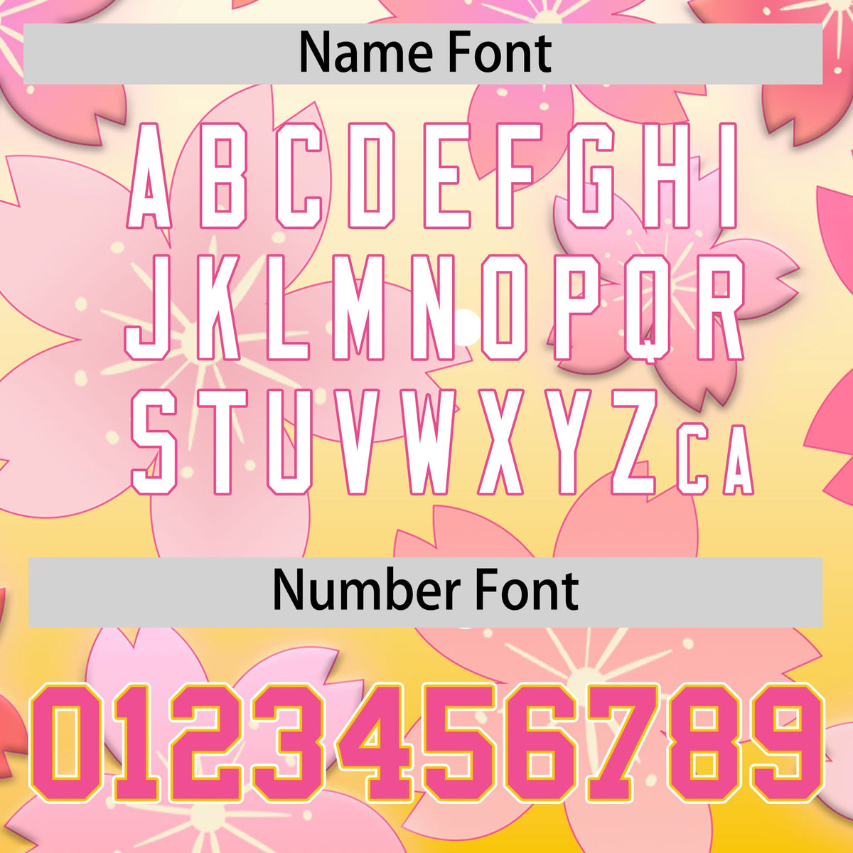 Custom Hooded Baseball Jersey | Pink Gold Cherry Blossom Personalized Name &amp; Number Sport Jersey