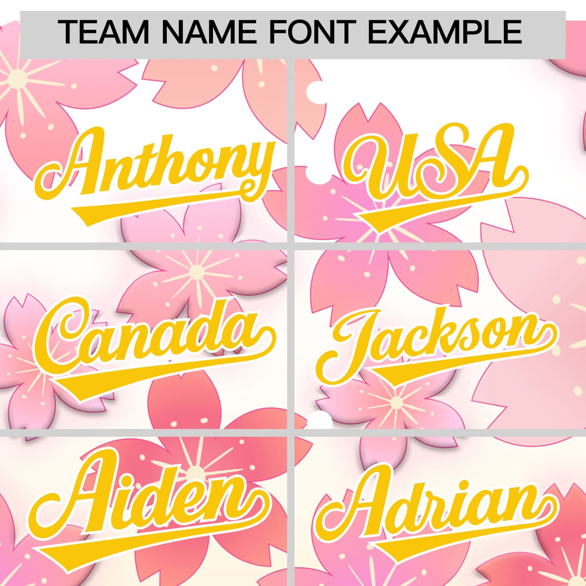 Custom Hooded Baseball Jersey | Pink Gold Cherry Blossom Personalized Name &amp; Number Sport Jersey