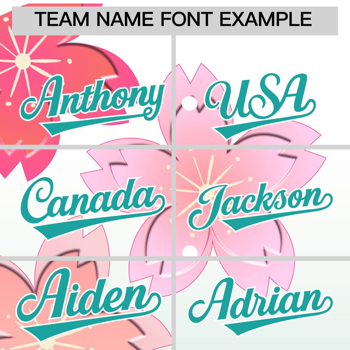 Custom Hooded Baseball Jersey | Pink Teal Cherry Blossom Moisture-Wicking Jersey for Men &amp; Women