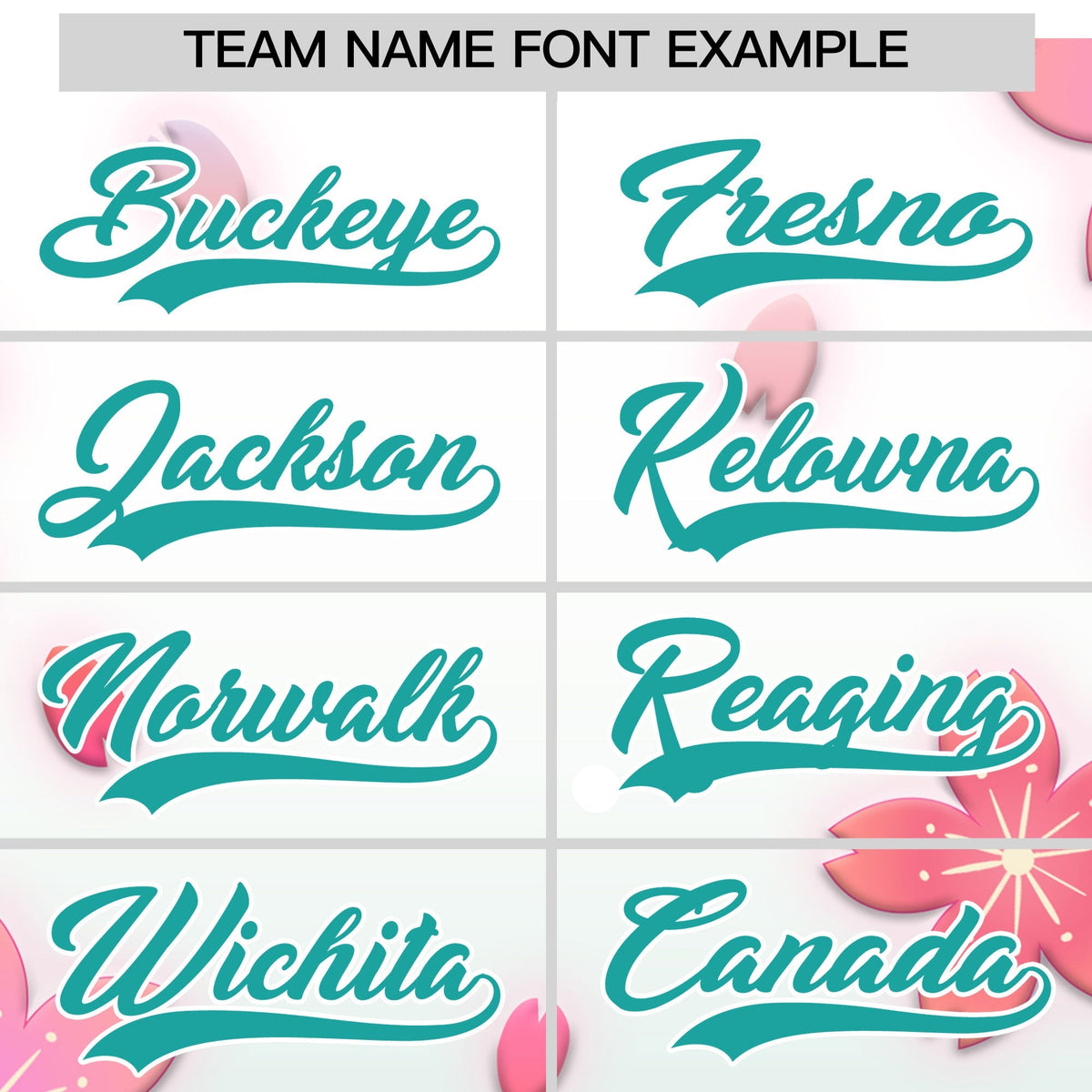 Custom Hooded Baseball Jersey | Pink Aqua Cherry Blossom Personalized Name &amp; Number Sport Jersey