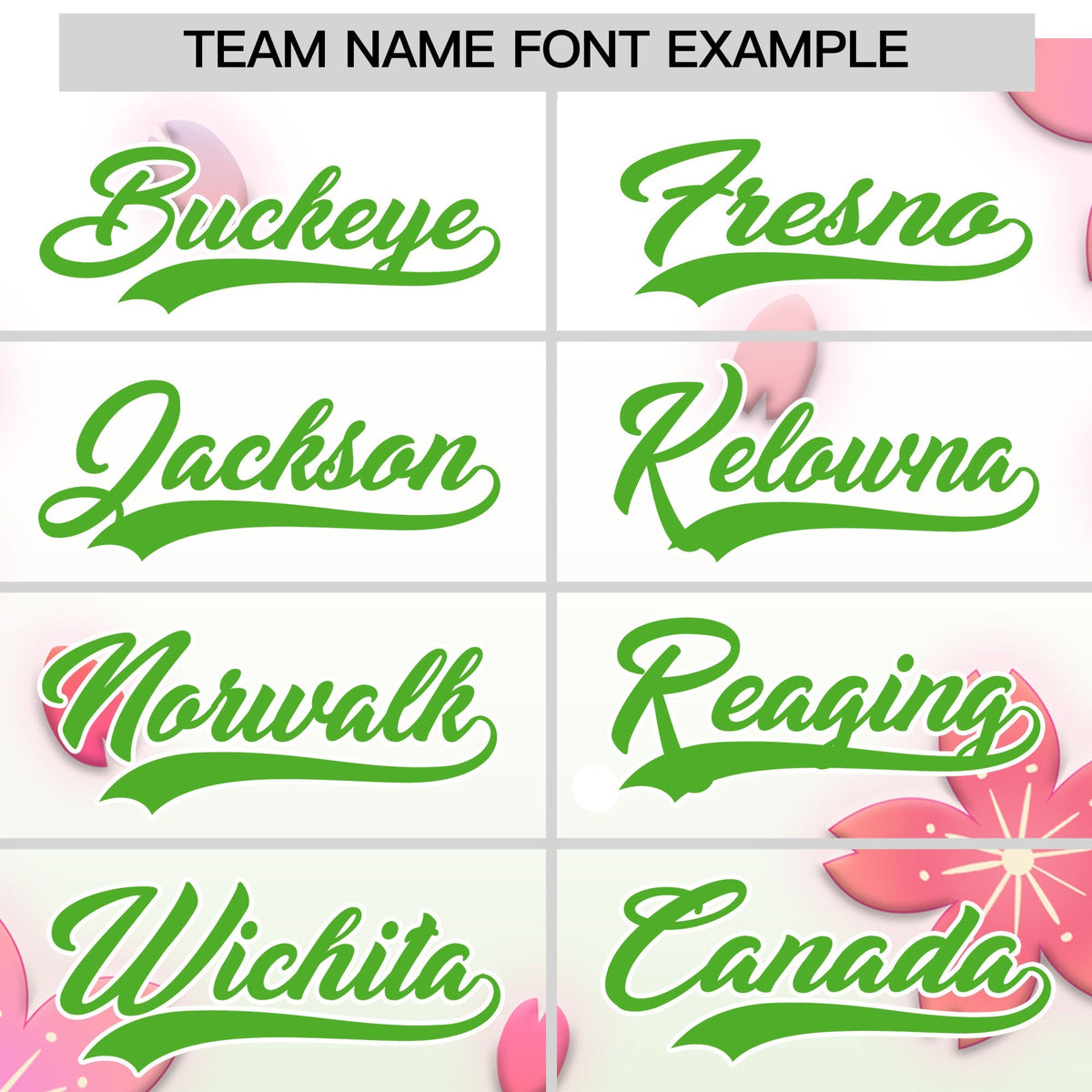 Custom Hooded Baseball Jersey | Pink Light Green Cherry Blossom Personalized Name &amp; Number Sport Jersey