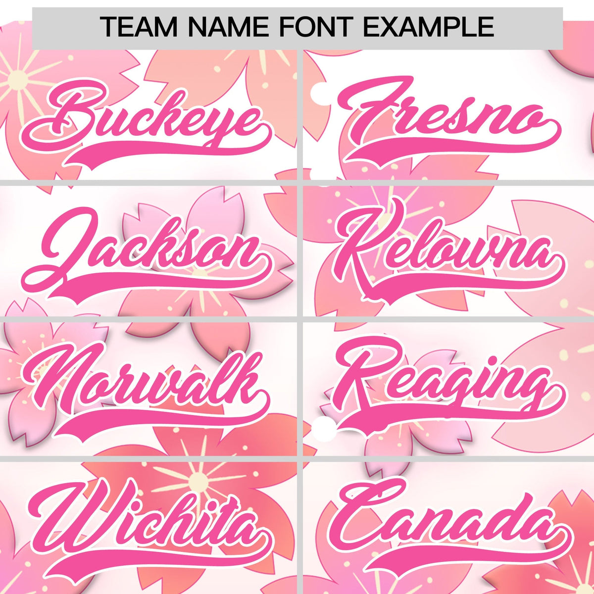 Custom Hooded Baseball Jersey | Pink Pink Cherry Blossom Personalized Name &amp; Number Sport Jersey