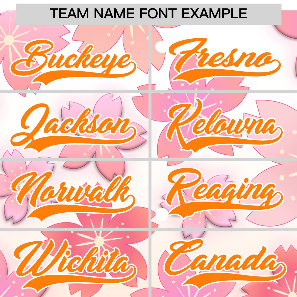 Custom Hooded Baseball Jersey | Pink Orange Cherry Blossom Moisture-Wicking Jersey for Men &amp; Women