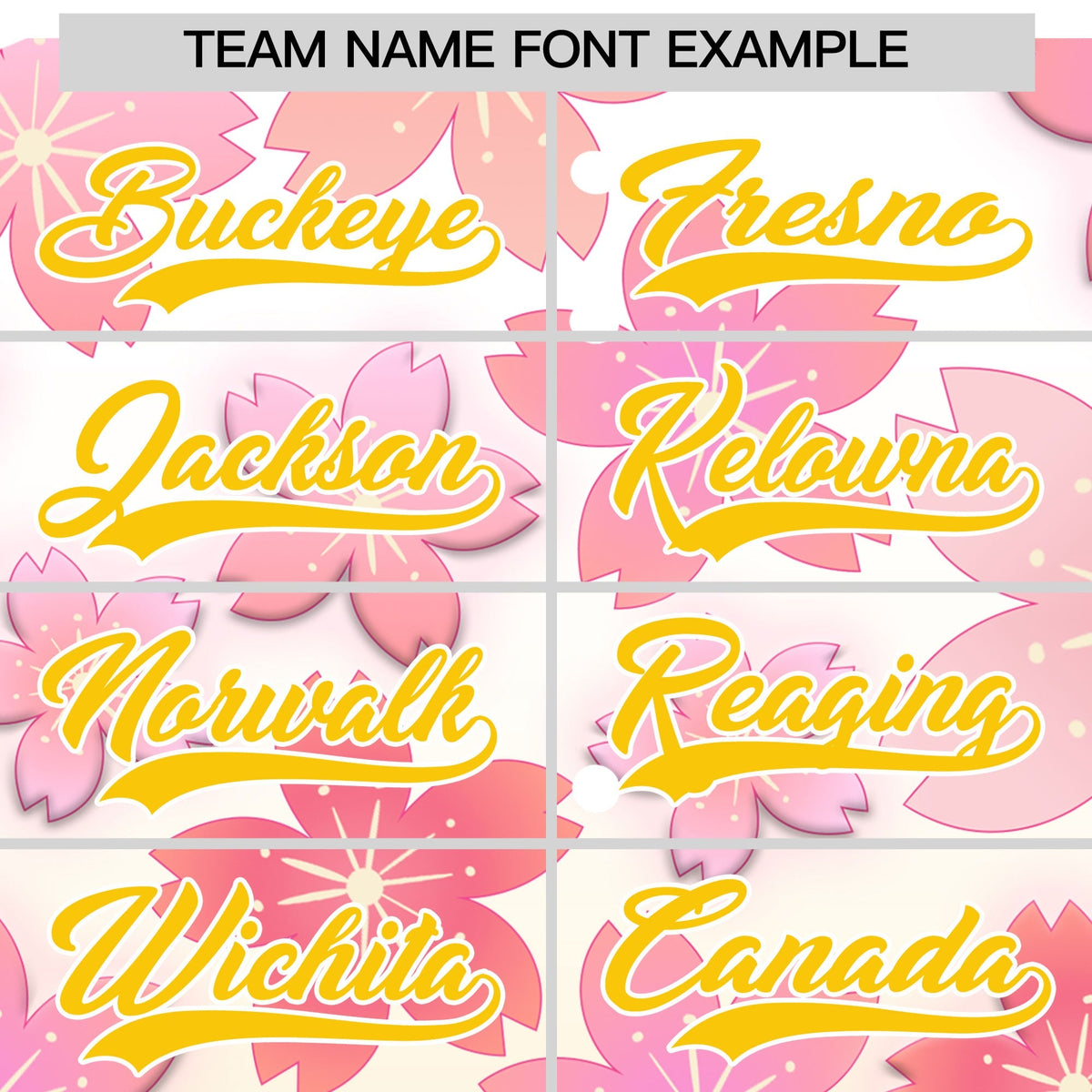 Custom Hooded Baseball Jersey | Pink Gold Cherry Blossom Personalized Name &amp; Number Sport Jersey