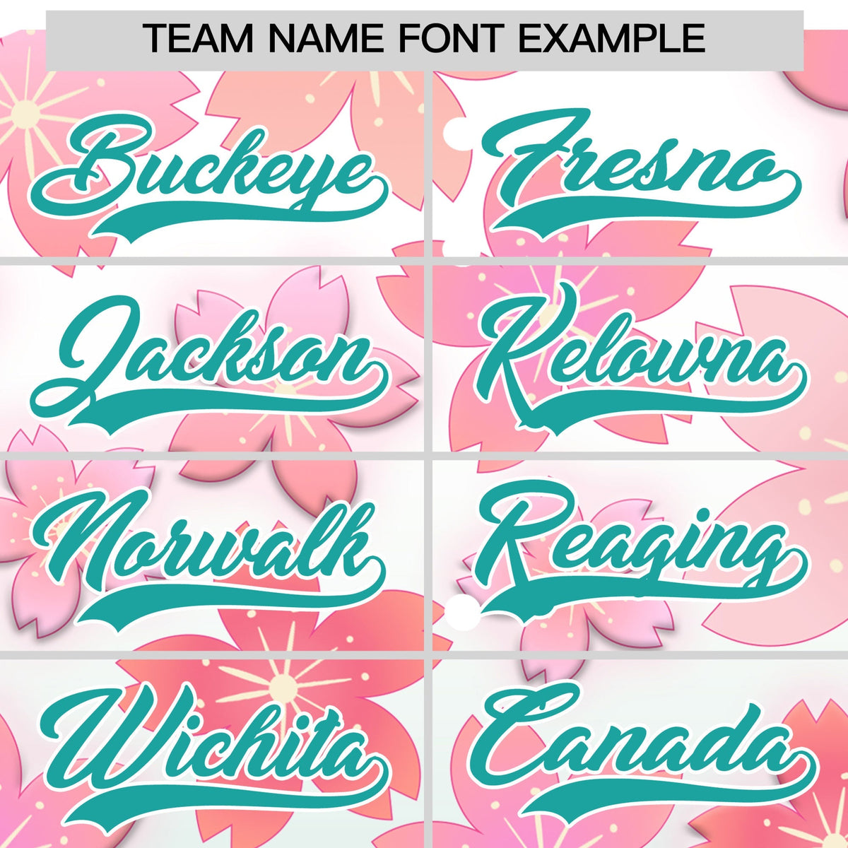 Custom Hooded Baseball Jersey | Pink Aqua Cherry Blossom Moisture-Wicking Jersey for Men &amp; Women
