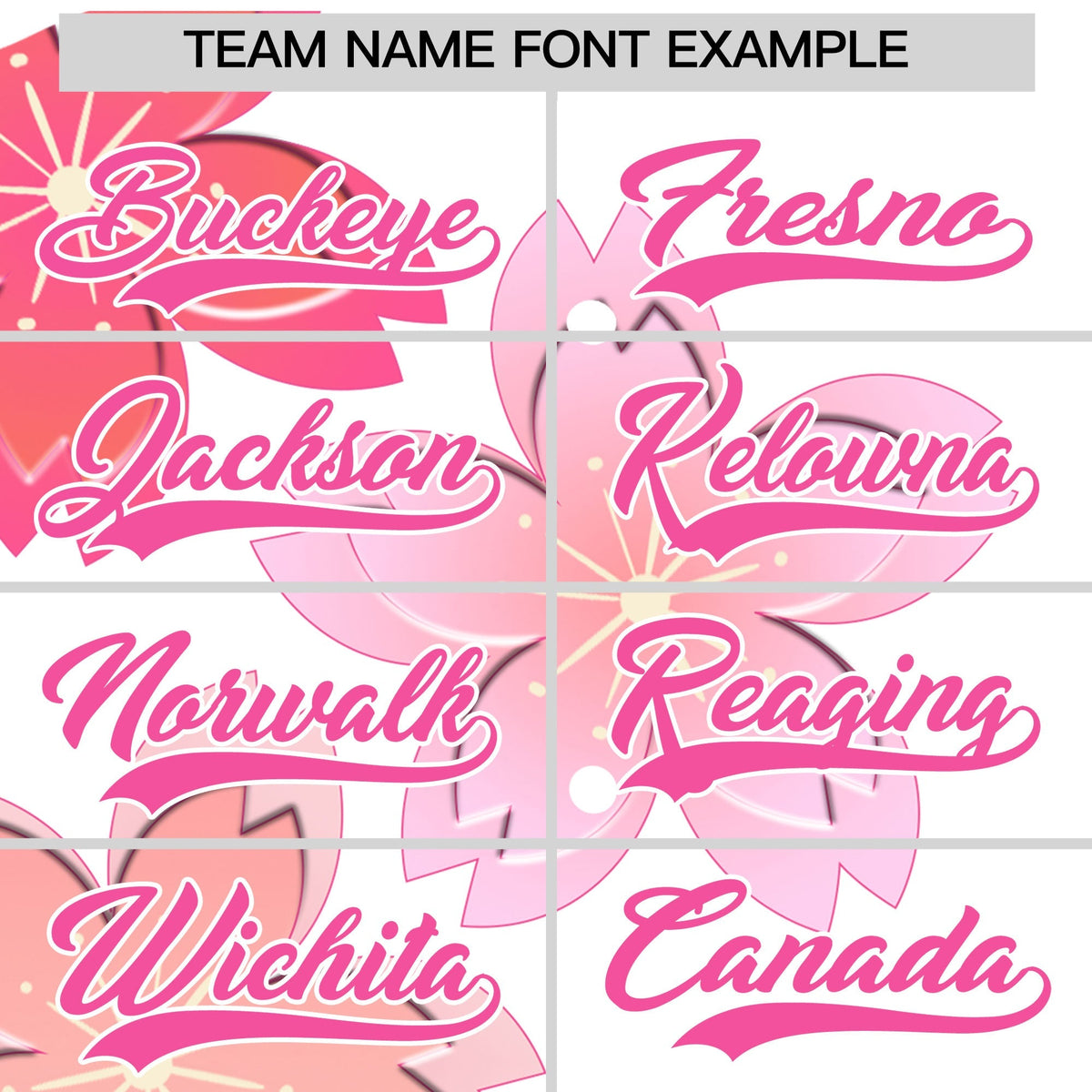 Custom Hooded Baseball Jersey | Pink White Cherry Blossom Personalized Name &amp; Number Sport Jersey