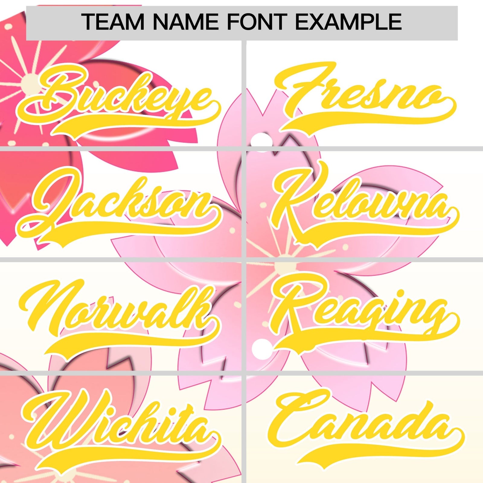 Custom Hooded Baseball Jersey | Pink Gold Cherry Blossom Personalized Name & Number Sport Jersey