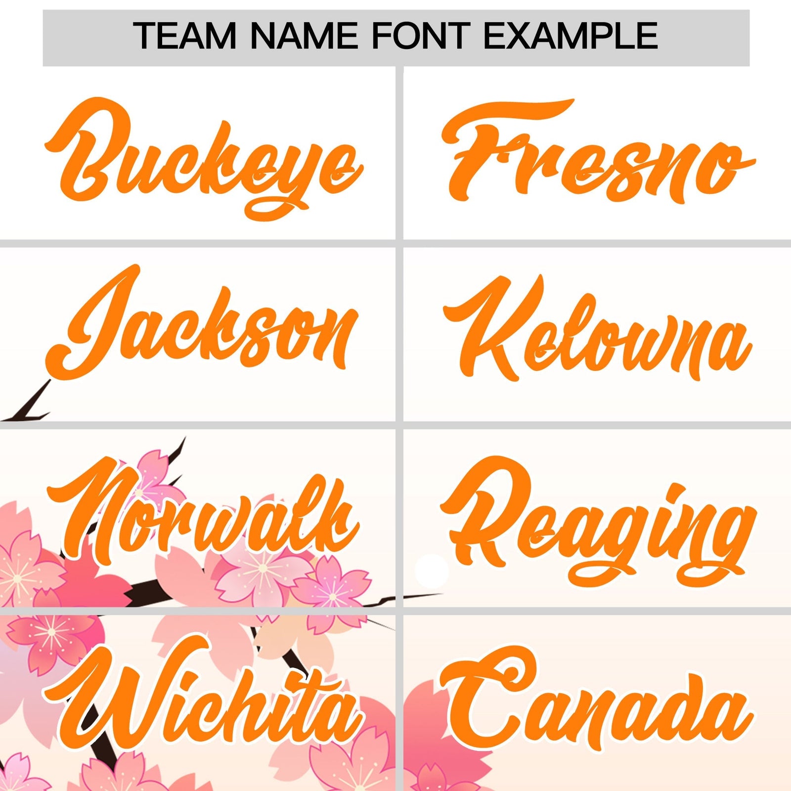 Custom Hooded Baseball Jersey | Pink Orange Cherry Blossom Personalized Name & Number Sport Jersey