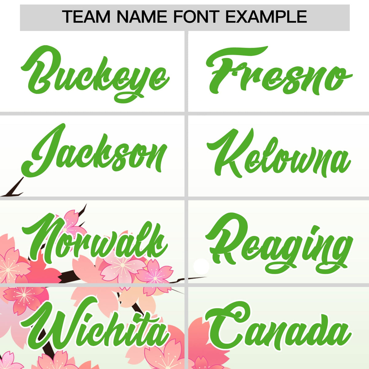 Custom Hooded Baseball Jersey | Pink Light Green Cherry Blossom Moisture-Wicking Jersey for Men &amp; Women