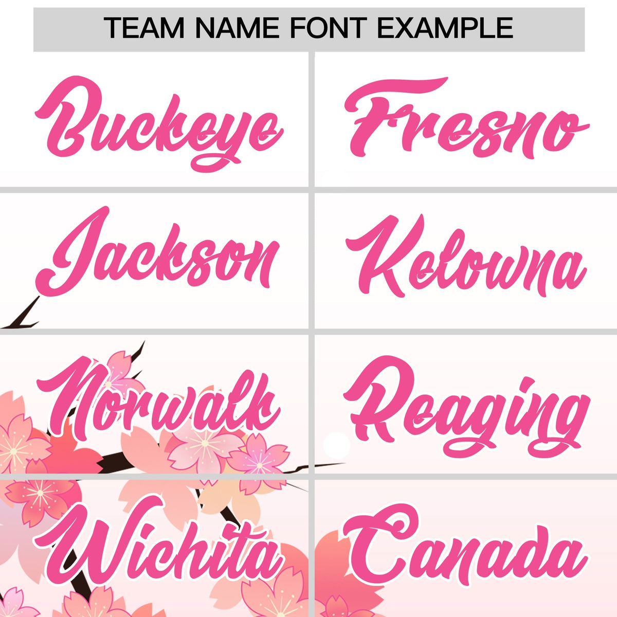 Custom Hooded Baseball Jersey | Pink White Cherry Blossom Personalized Name &amp; Number Sport Jersey