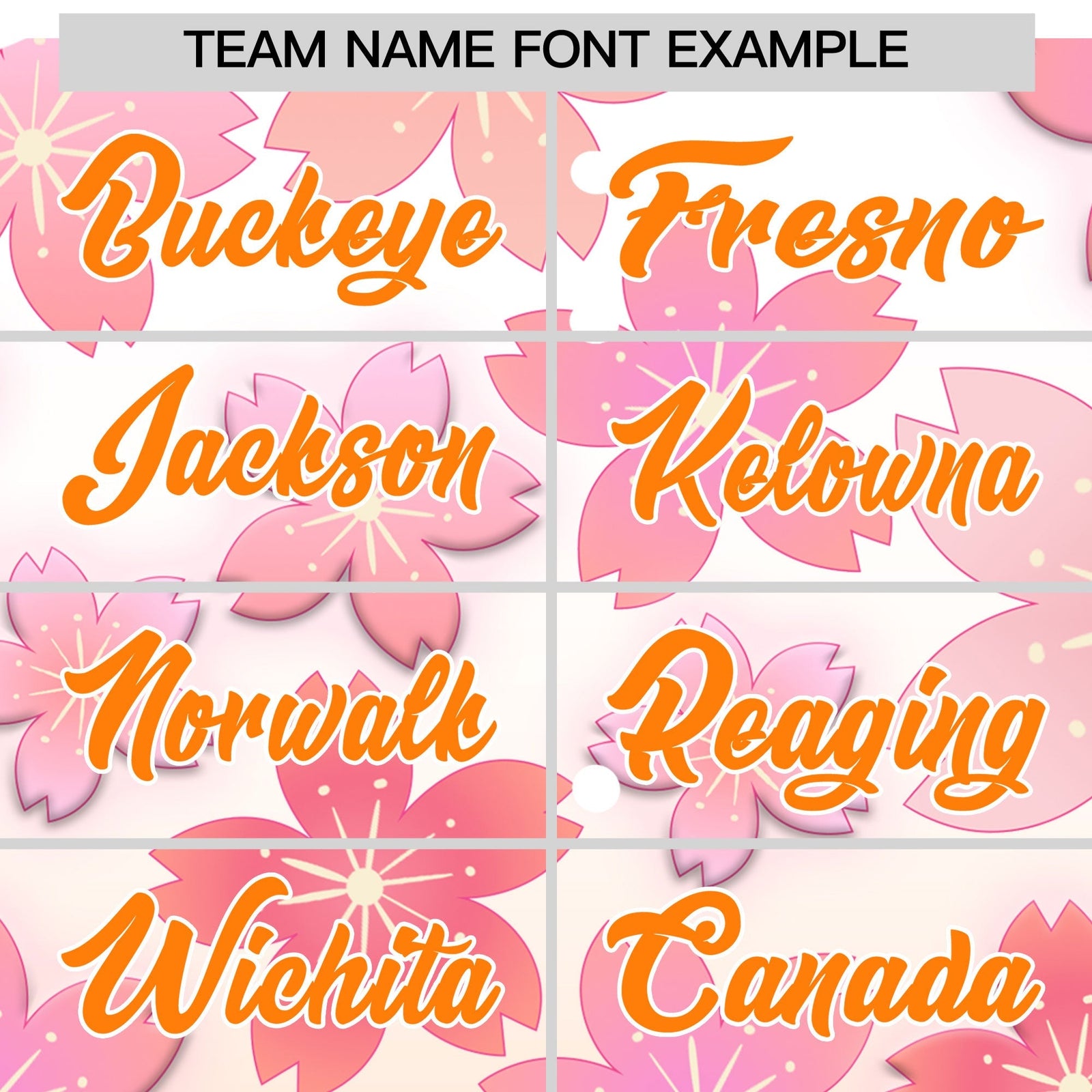 Custom Hooded Baseball Jersey | Pink Orange Cherry Blossom Moisture-Wicking Jersey for Men & Women
