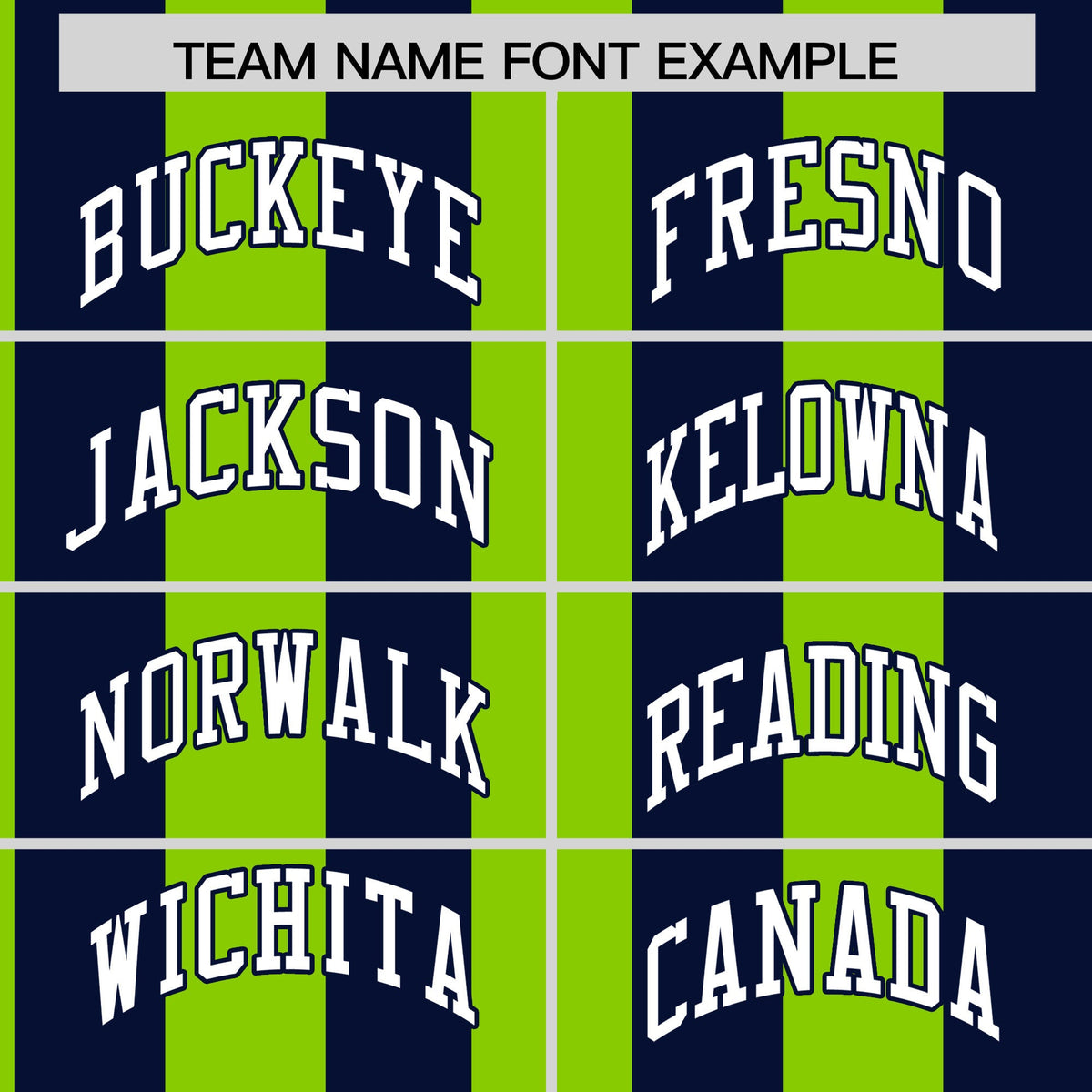 Custom Navy Neon Green Stripe Fashion Authentic Two-Button Softball Jersey