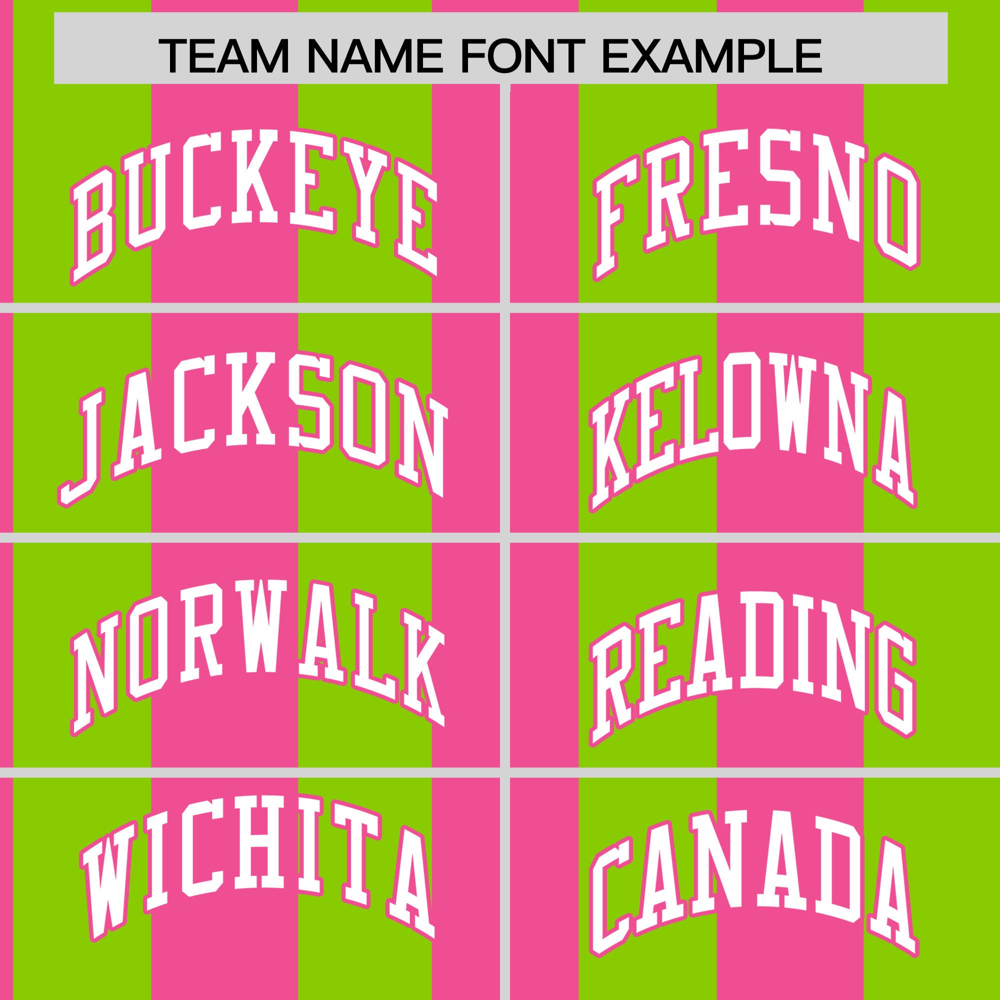 Custom Neon Green Pink Stripe Fashion Authentic Two-Button Softball Jersey