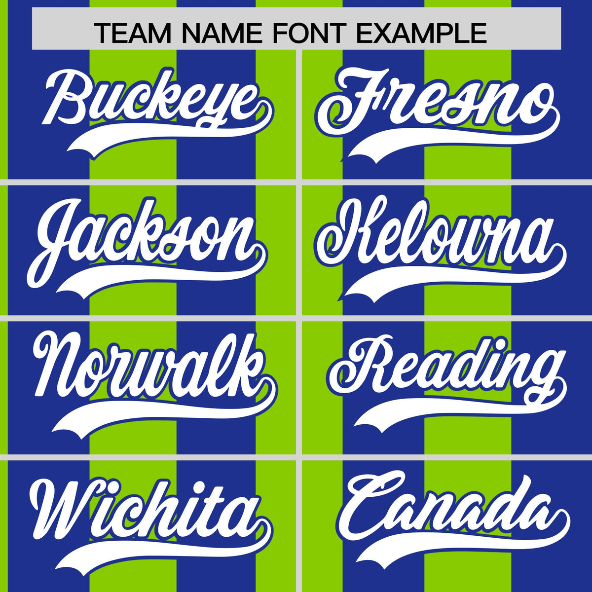 Custom Royal Neon Green Stripe Fashion Authentic Two-Button Softball Jersey