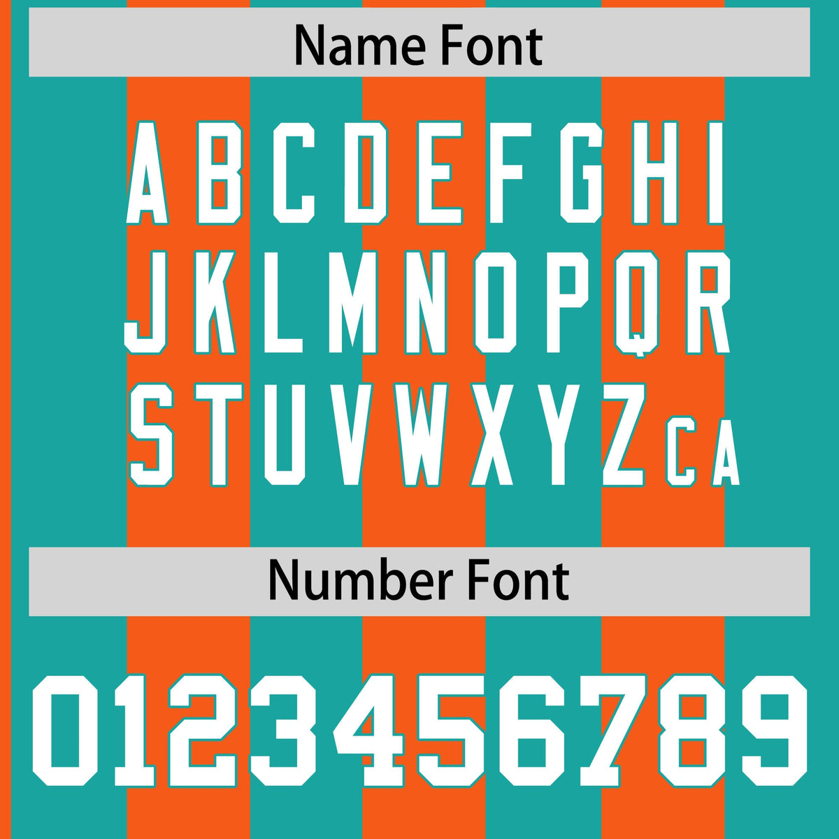 Custom Aqua Orange Stripe Fashion Authentic Two-Button Softball Jersey