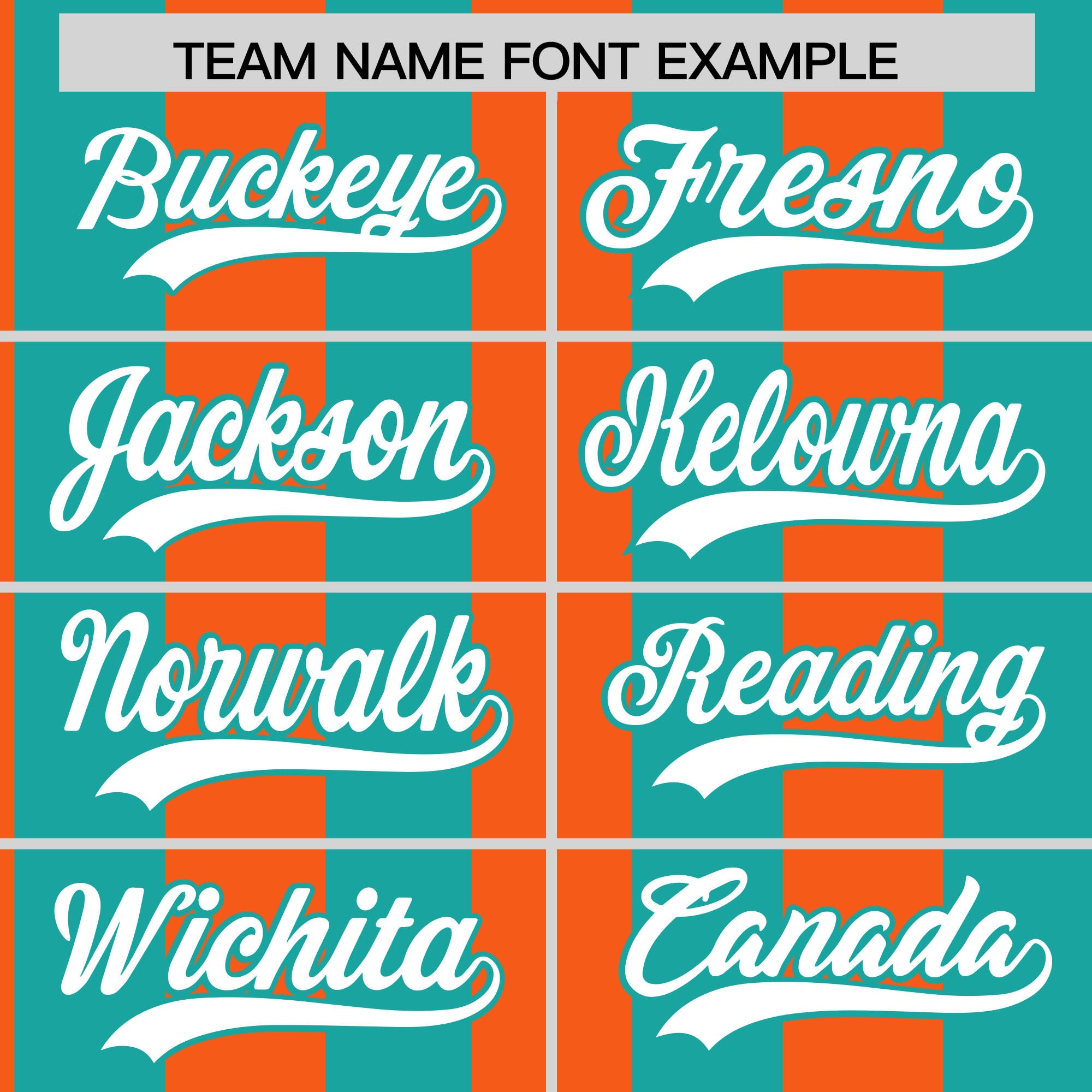 Custom Aqua Orange Stripe Fashion Authentic Two-Button Softball Jersey