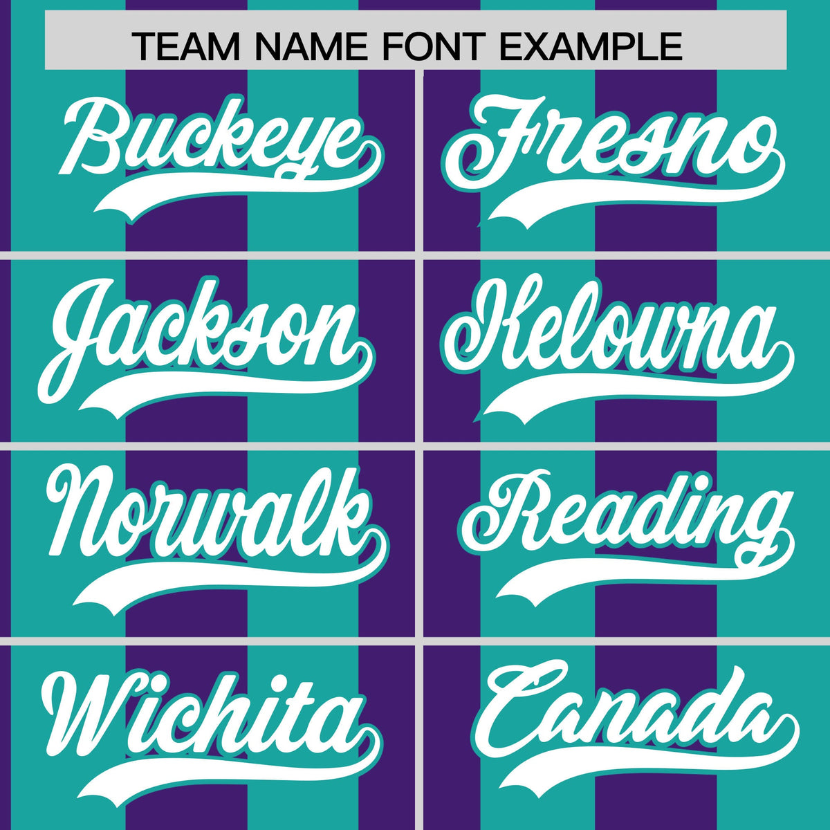 Custom Aqua Purple Stripe Fashion Authentic Two-Button Softball Jersey