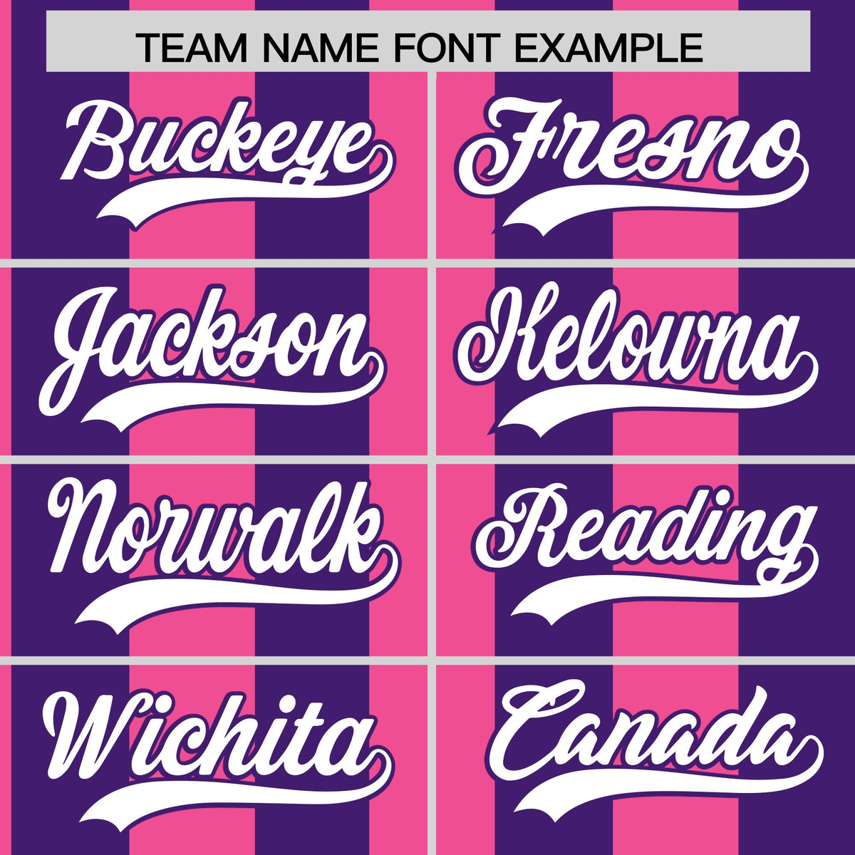 Custom Purple Pink Stripe Fashion Authentic Two-Button Softball Jersey