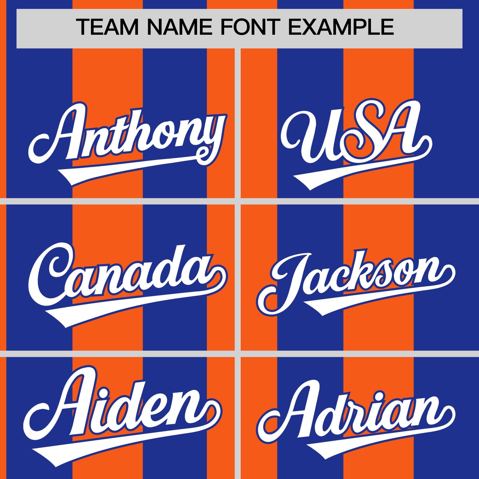 Custom Royal Orange Stripe Fashion Authentic Two-Button Softball Jersey