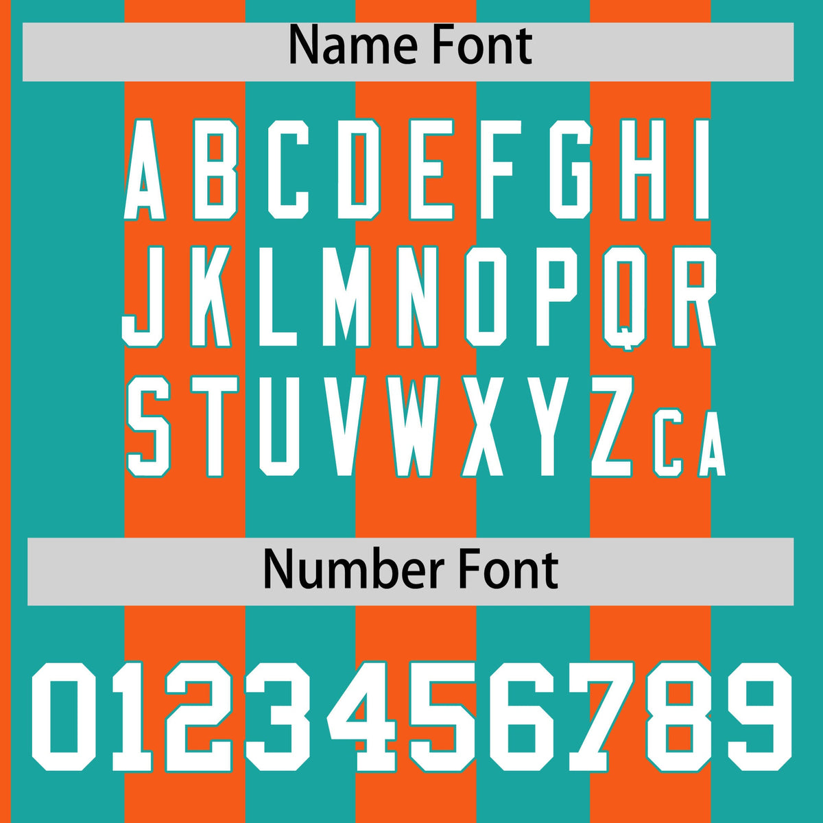 Custom Aqua Orange Stripe Fashion Authentic Two-Button Softball Jersey