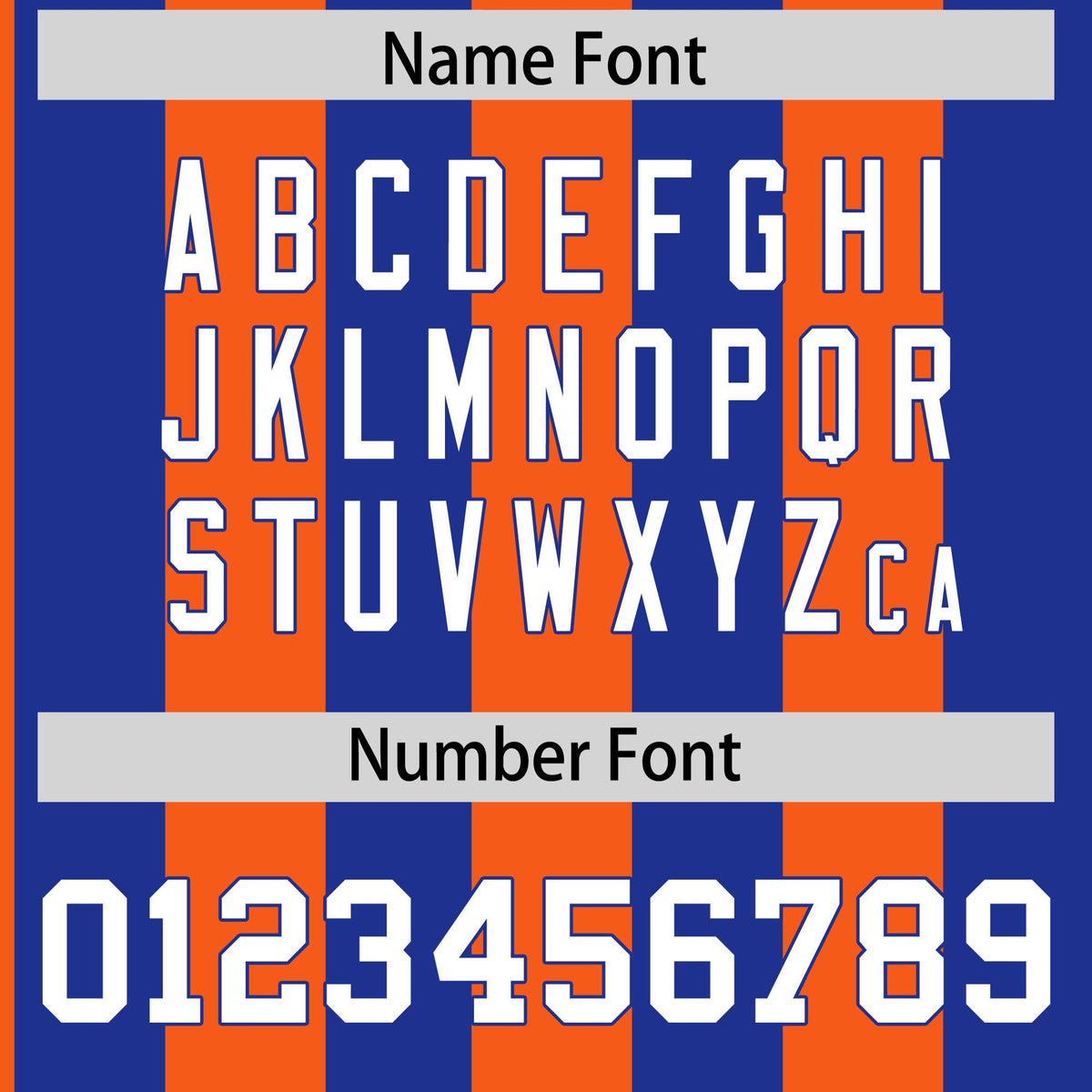 Custom Royal Orange Stripe Fashion Authentic Two-Button Softball Jersey