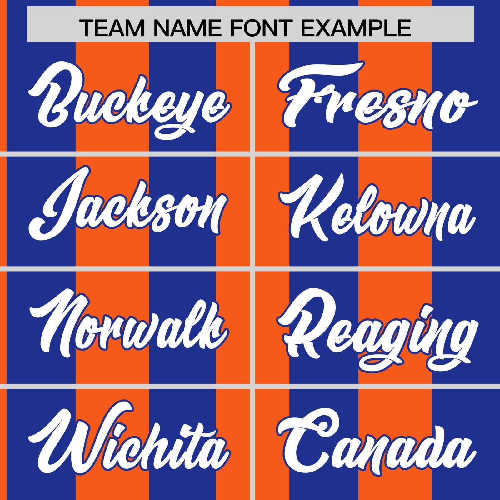 Custom Royal Orange Stripe Fashion Authentic Two-Button Softball Jersey