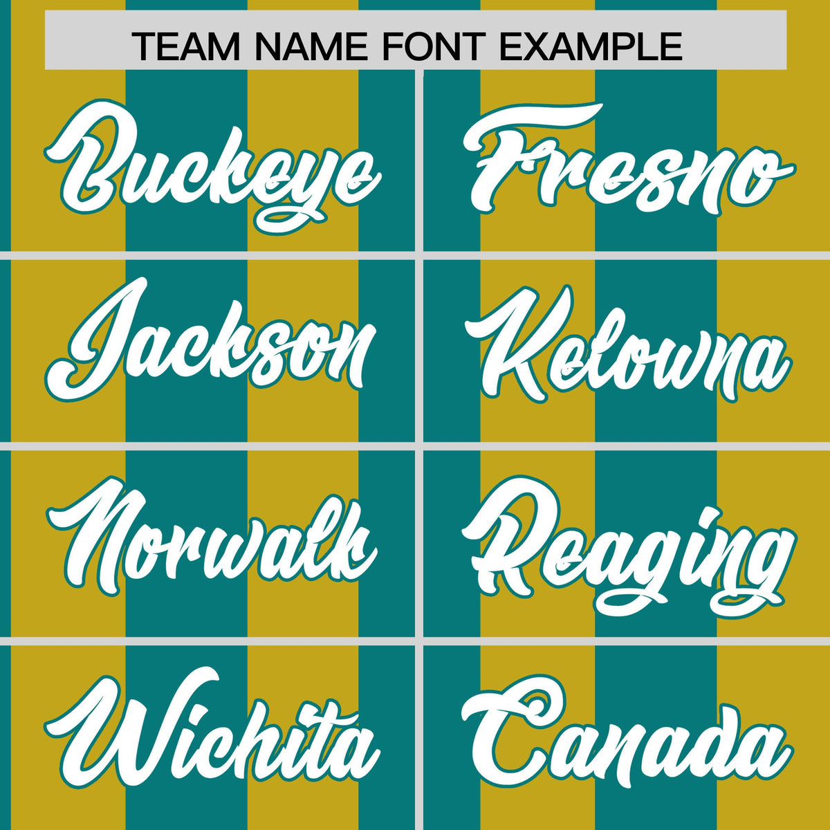 Custom Old Gold Aqua Stripe Fashion Authentic Two-Button Softball Jersey