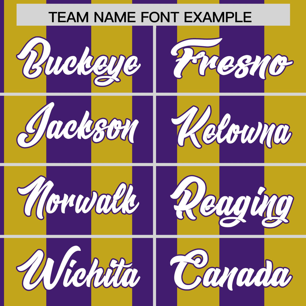 Custom Old Gold Purple Stripe Fashion Authentic Two-Button Softball Jersey