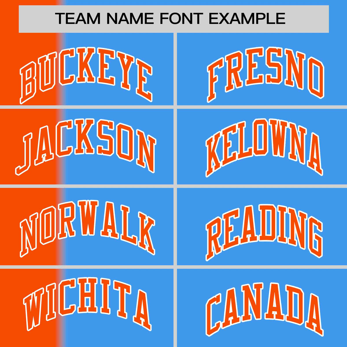 Custom Orange Powder Blue Gradient Stripe Fashion Authentic Two-Button Softball Jersey