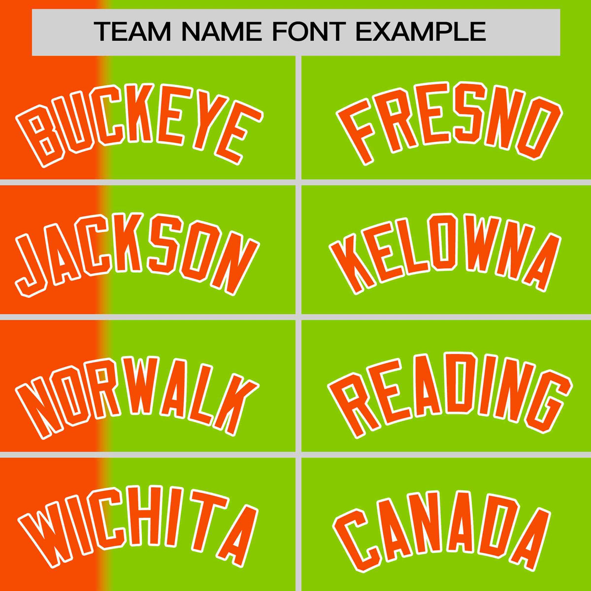 Custom Orange Neon Green Gradient Stripe Fashion Authentic Two-Button Softball Jersey