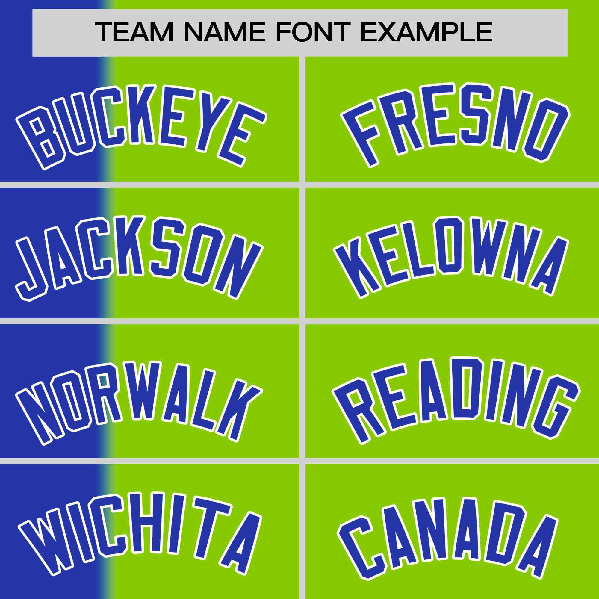 Custom Royal Neon Green Gradient Stripe Fashion Authentic Two-Button Softball Jersey