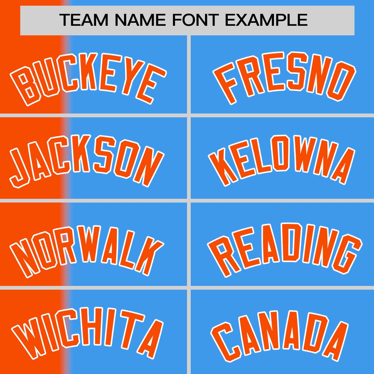 Custom Orange Powder Blue Gradient Stripe Fashion Authentic Two-Button Softball Jersey