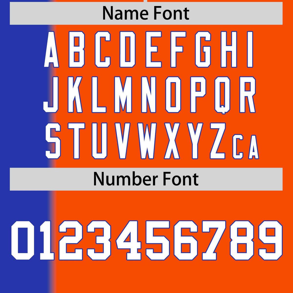 Custom Royal Orange Gradient Stripe Fashion Authentic Two-Button Softball Jersey