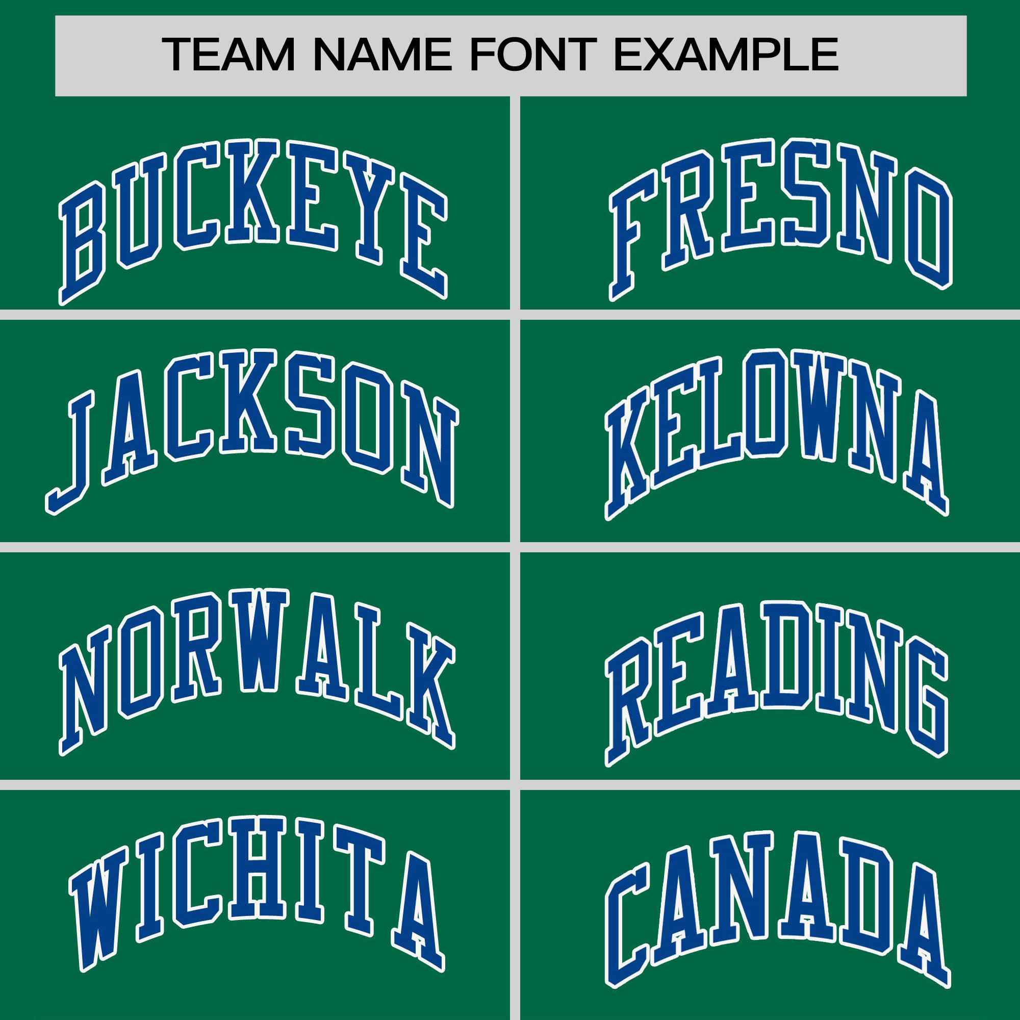 Custom Kelly Green Royal-White Stripe Fashion Raglan Sleeves Authentic Two-Button Softball Jersey