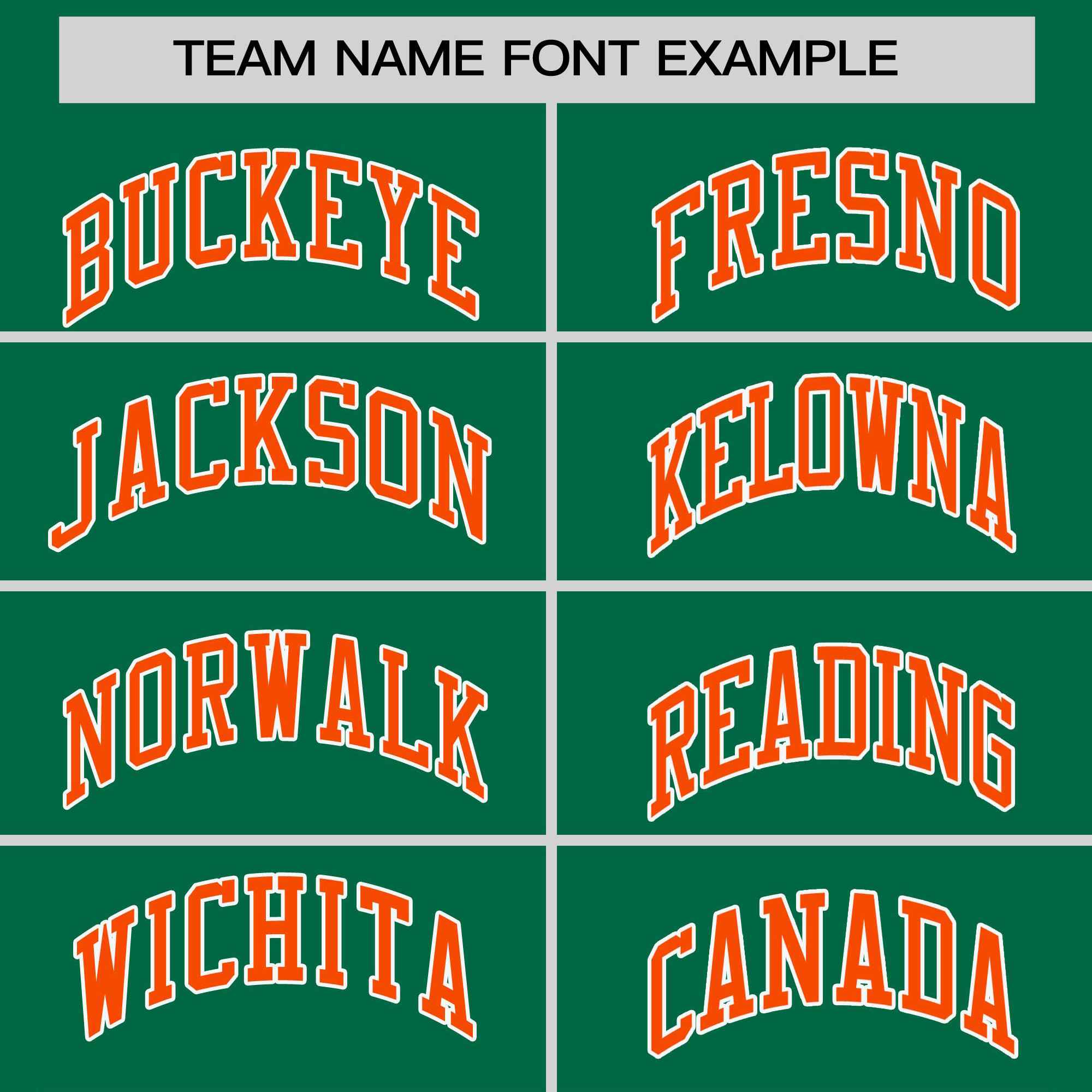 Custom Kelly Green Orange-White Stripe Fashion Raglan Sleeves Authentic Two-Button Softball Jersey