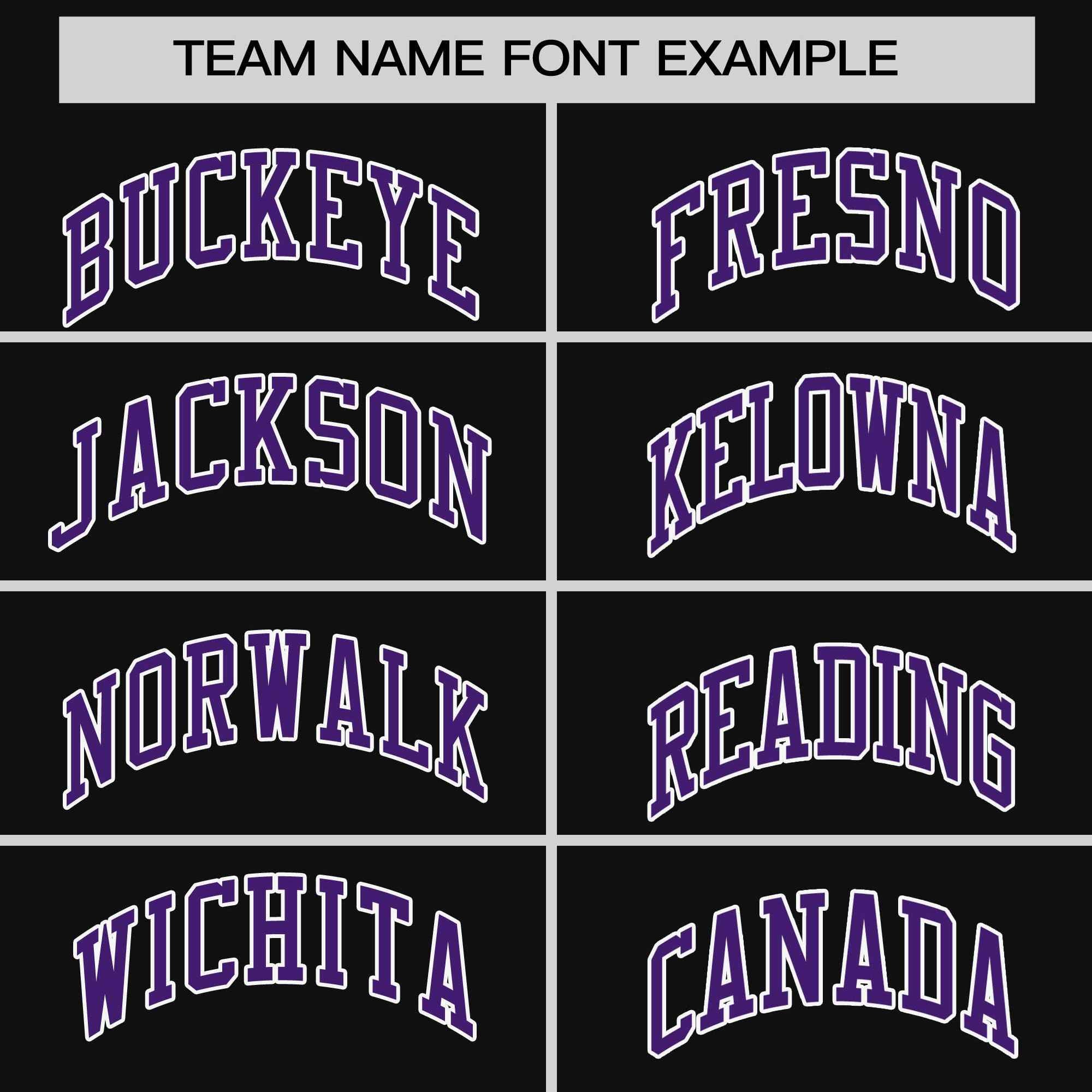 Custom Black Purple-Pink Stripe Fashion Raglan Sleeves Authentic Two-Button Softball Jersey