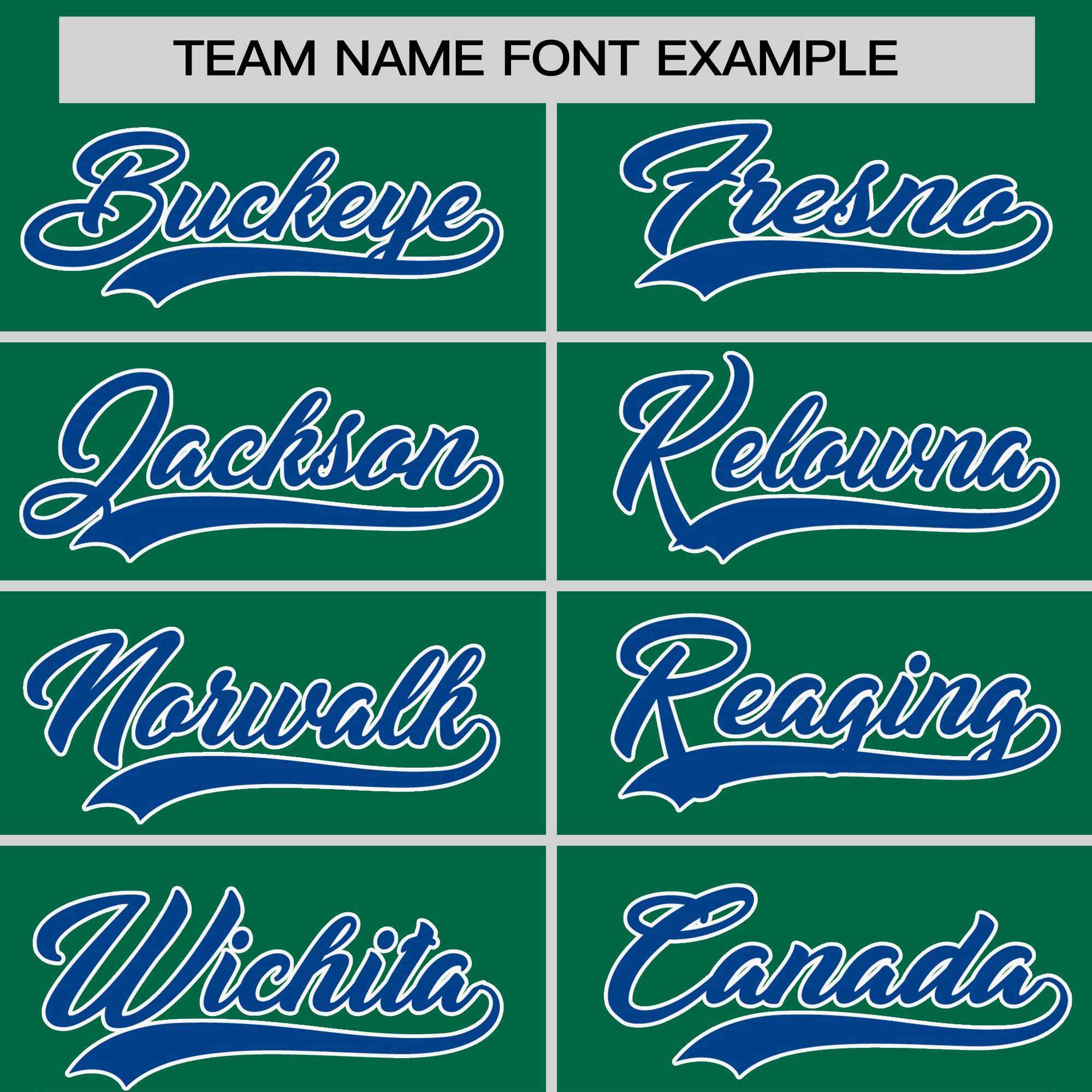 Custom Kelly Green Royal-White Stripe Fashion Raglan Sleeves Authentic Two-Button Softball Jersey